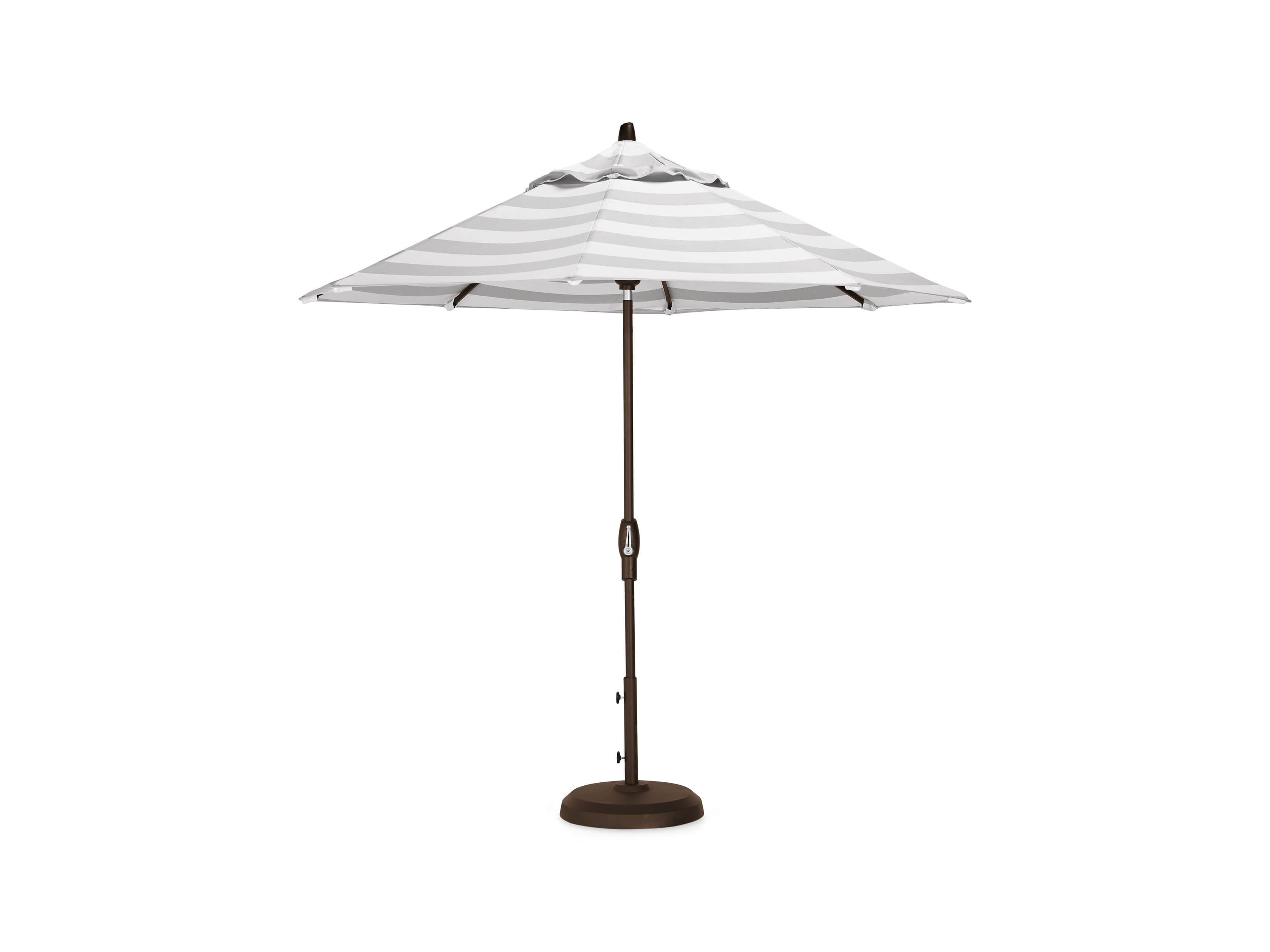 Umbrellas Outdoor 9' x 10' Octagon Umbrella in Solana Seagull, slide 2 of 4