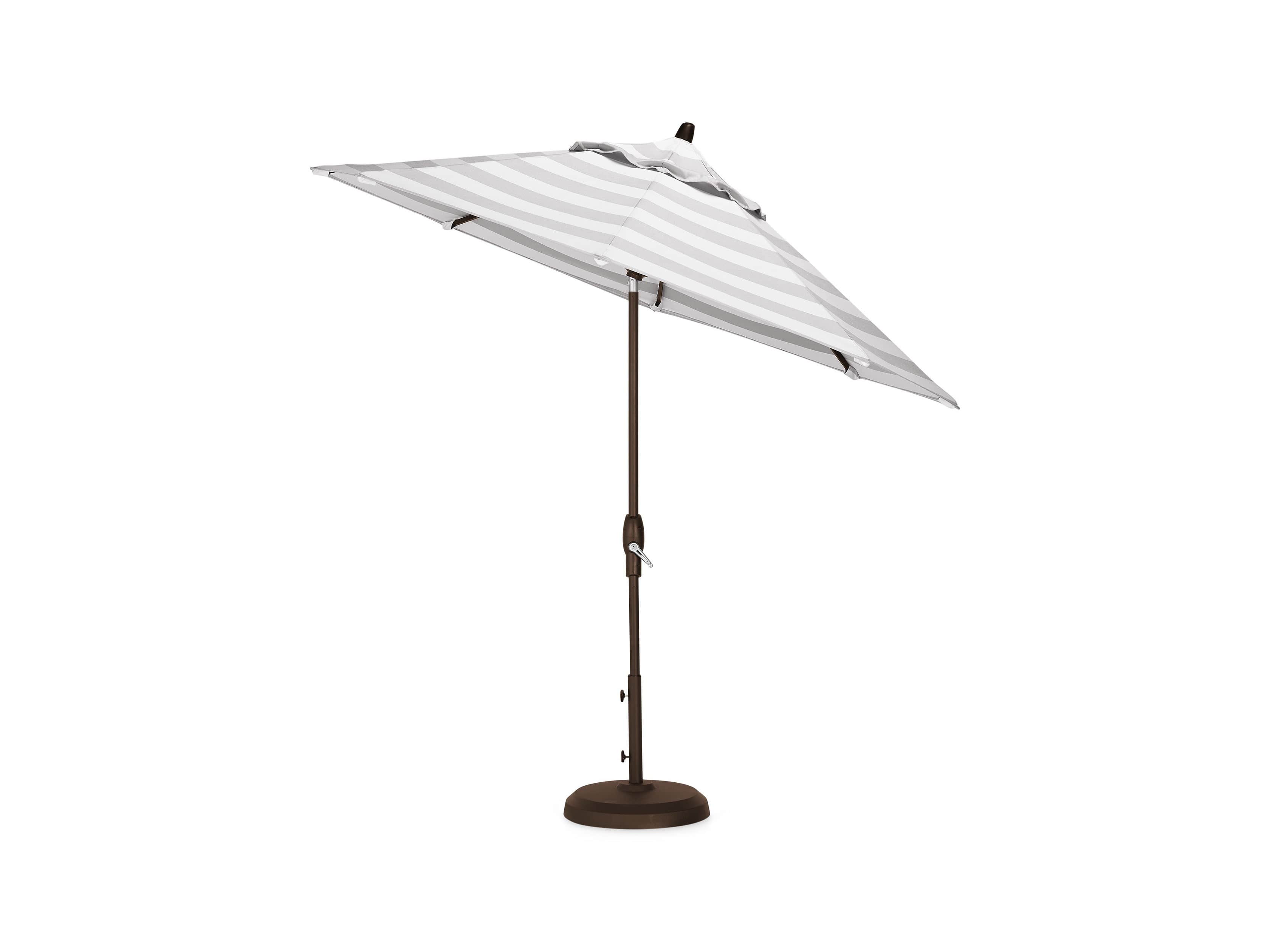 Umbrellas Outdoor 9' x 10' Octagon Umbrella in Solana Seagull, slide 3 of 4