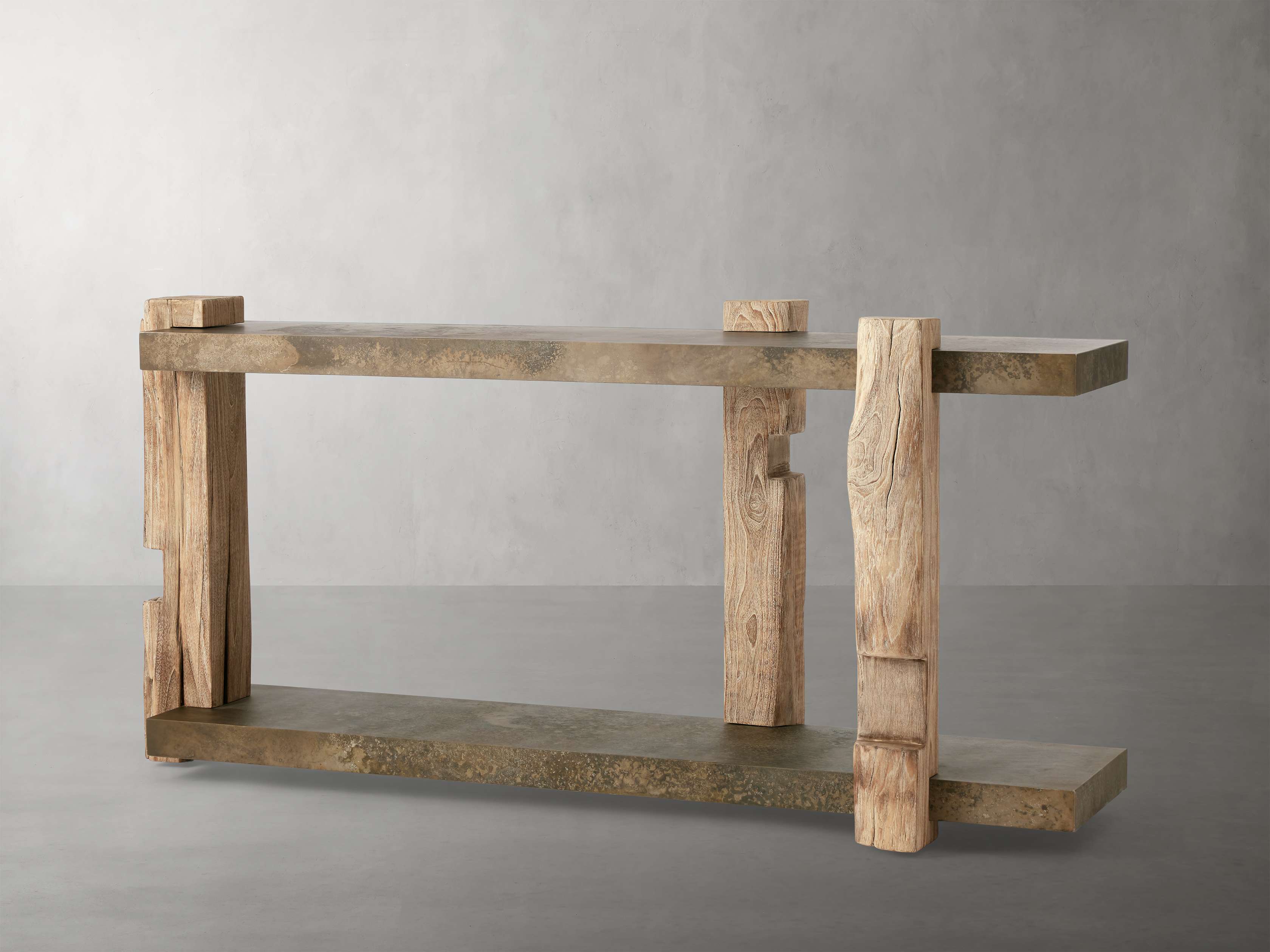 Driftwood Console Table- Bleached, by Artisan Living