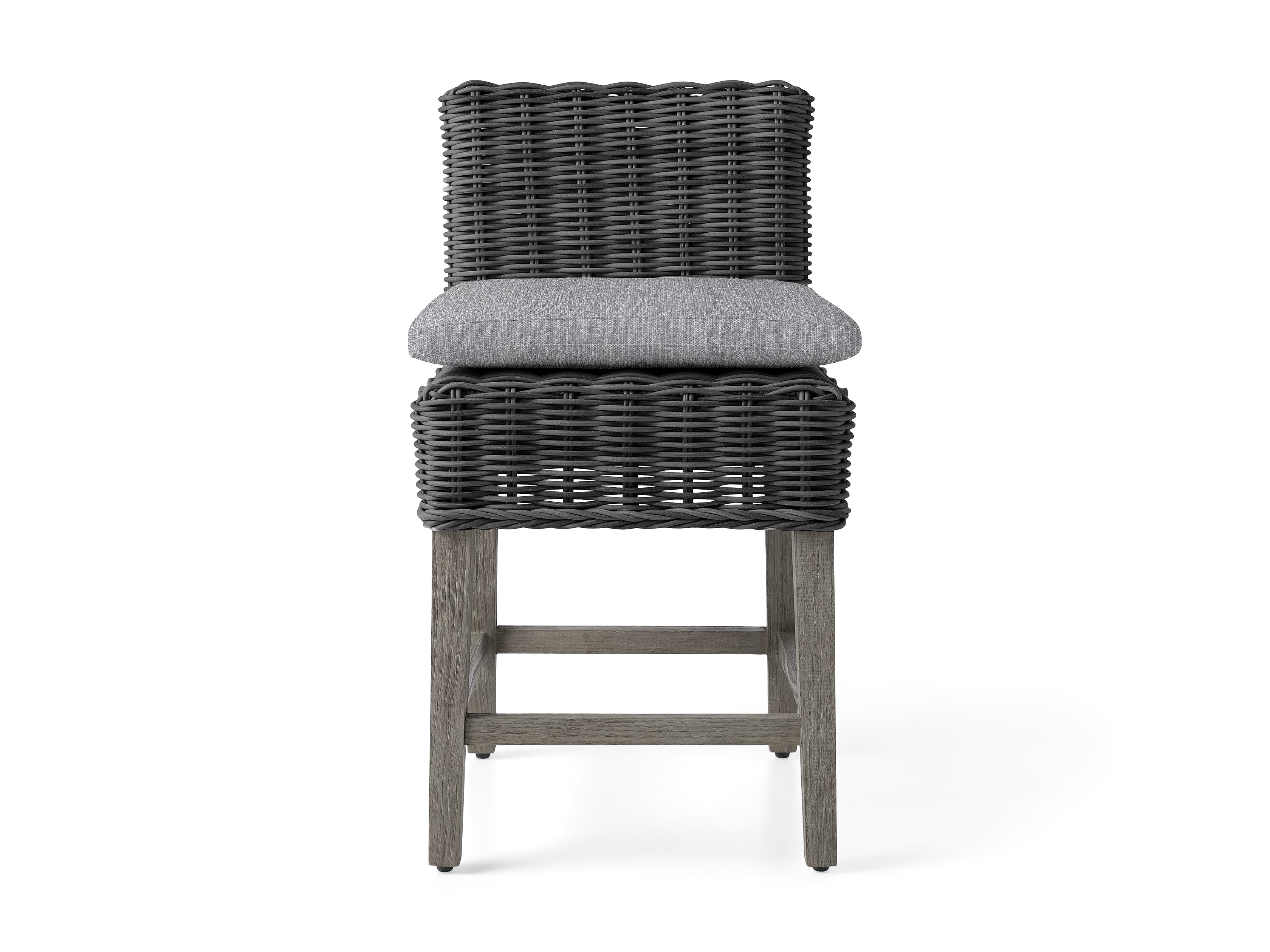 Grey wicker bar hot sale