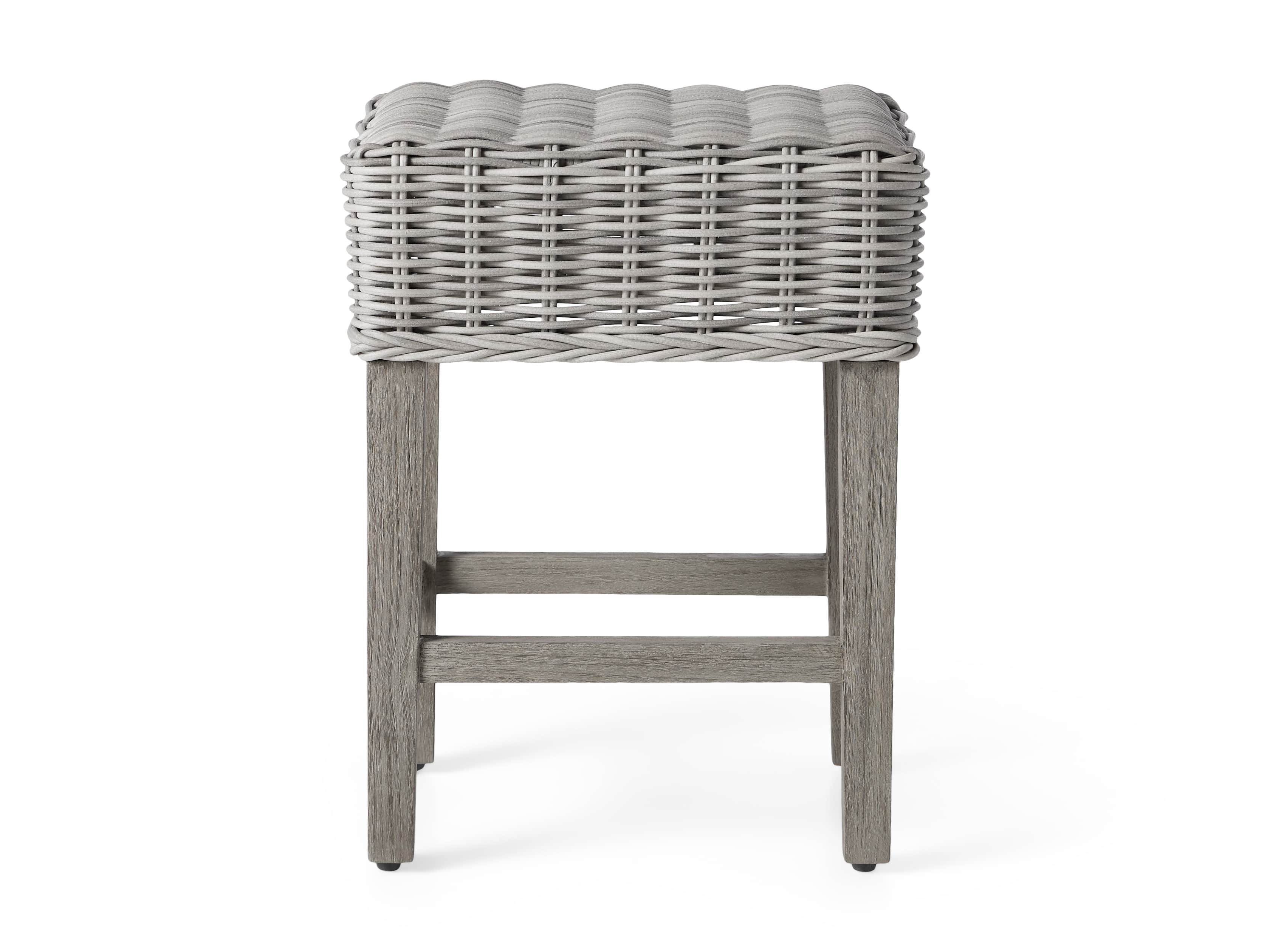 Wyatt Outdoor 19.25" Backless Counter Stool in Vista Grey, slide 4 of 4