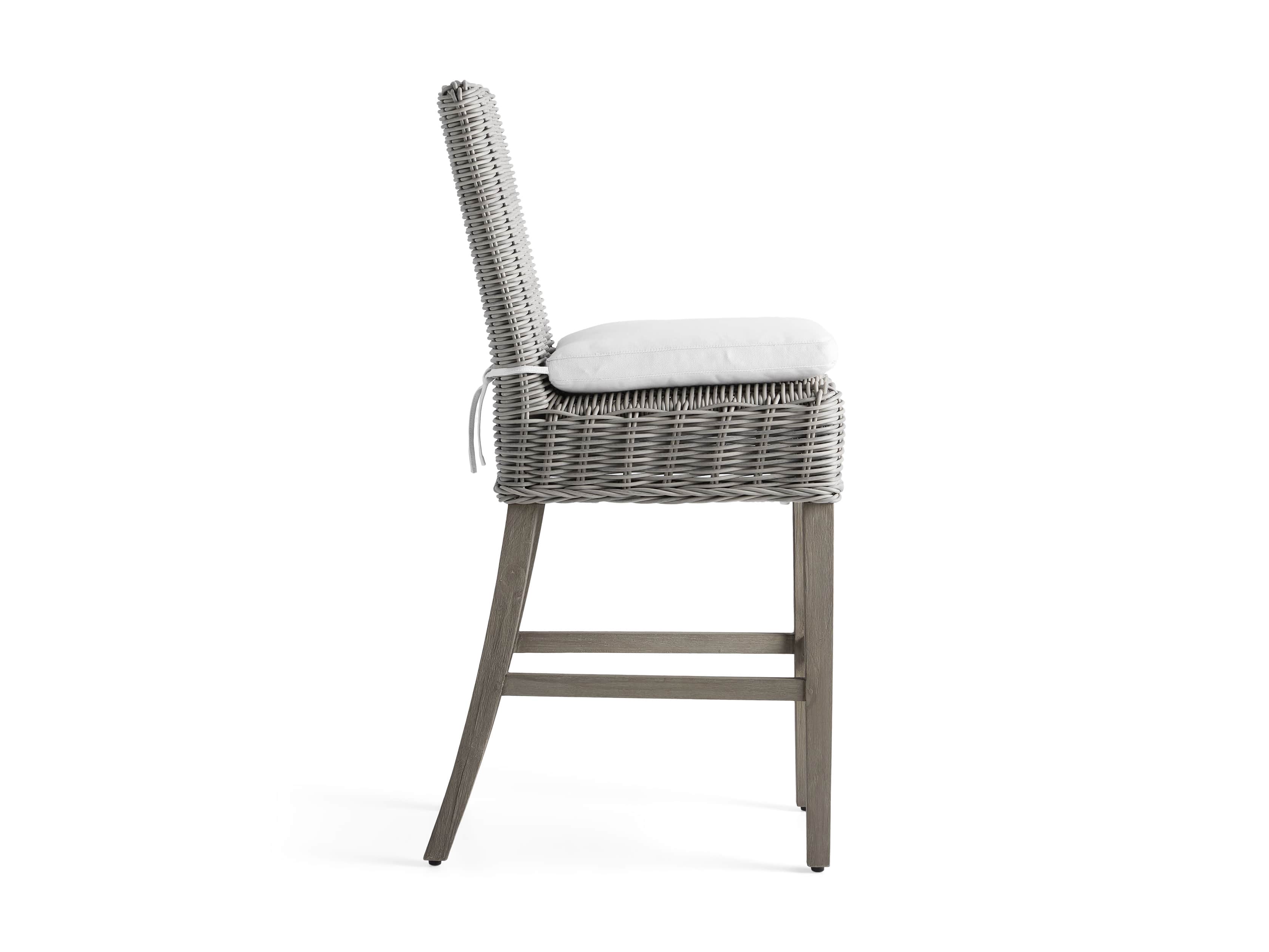 Wyatt Outdoor 20" Barstool in Vista Grey, slide 3 of 5