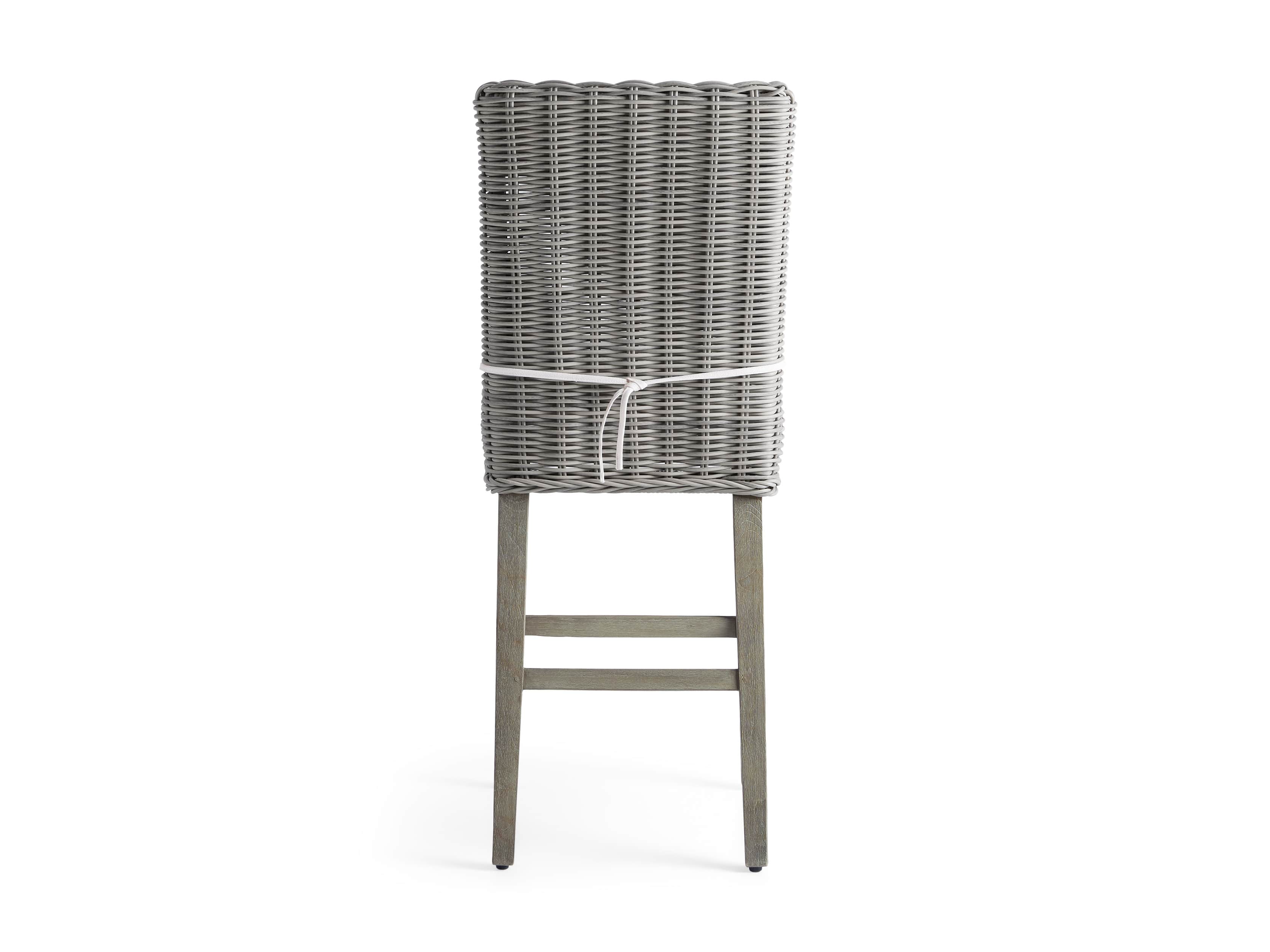 Wyatt Outdoor 20" Barstool in Vista Grey, slide 4 of 5