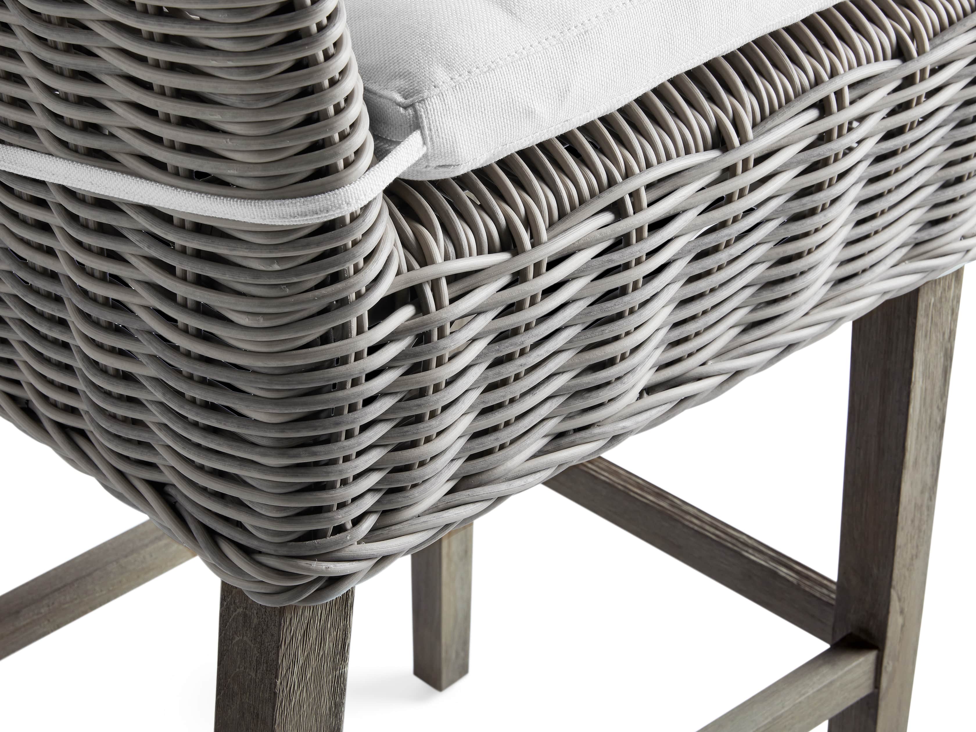 Wyatt Outdoor 20" Barstool in Vista Grey, slide 5 of 5
