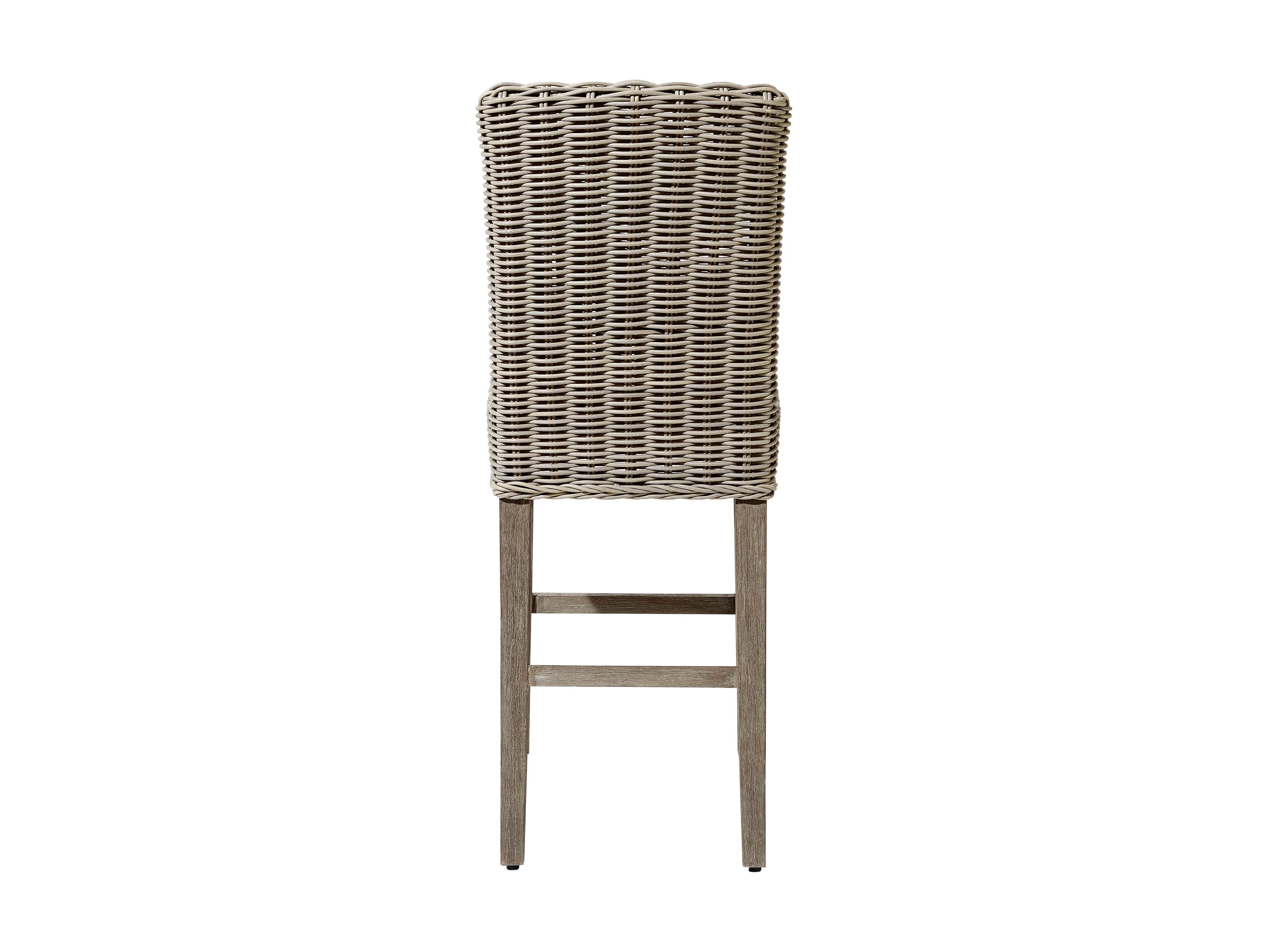 Wyatt Outdoor 20" Barstool in Weathered Grey