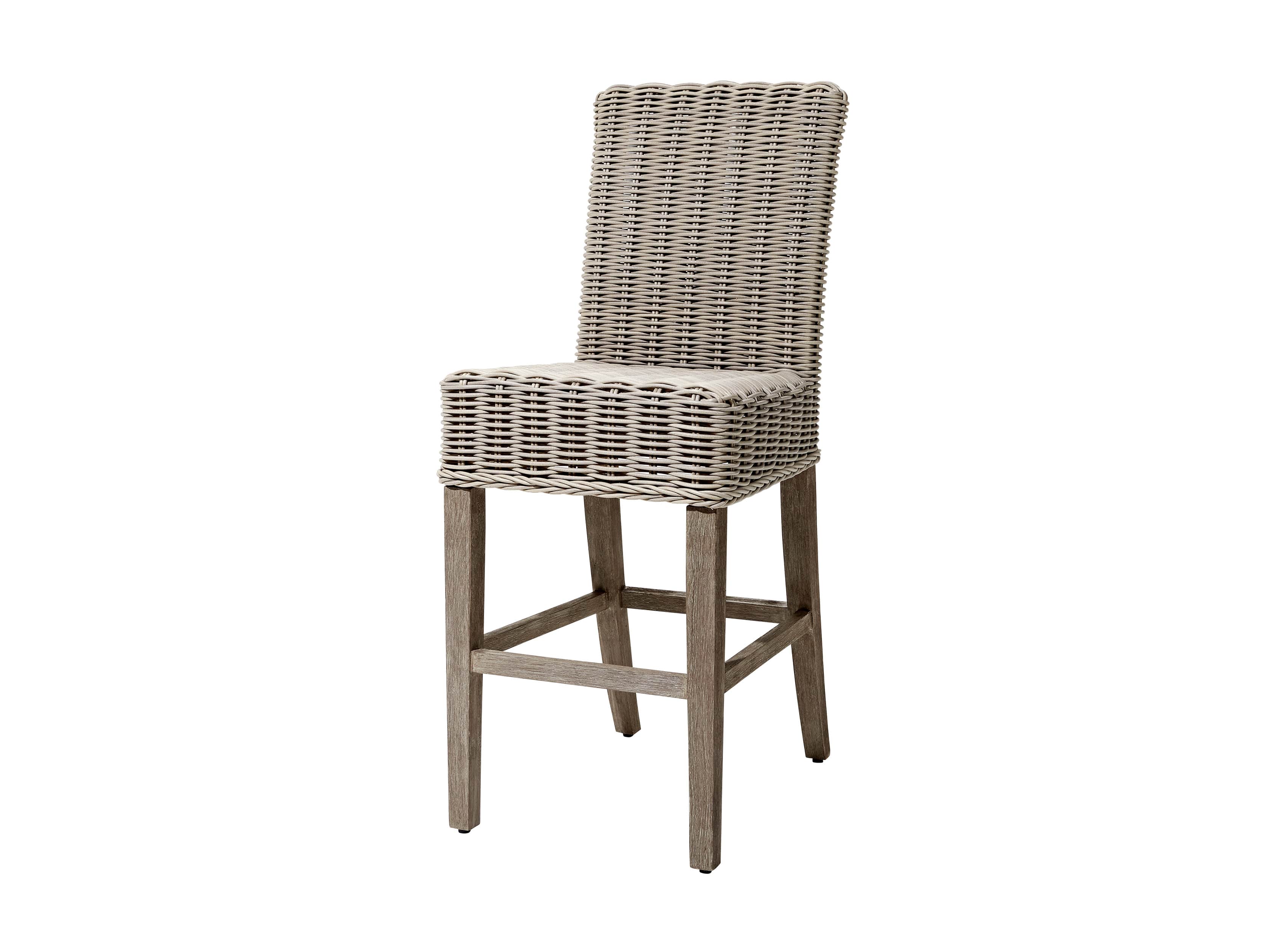 Wyatt Outdoor 20" Barstool in Weathered Grey