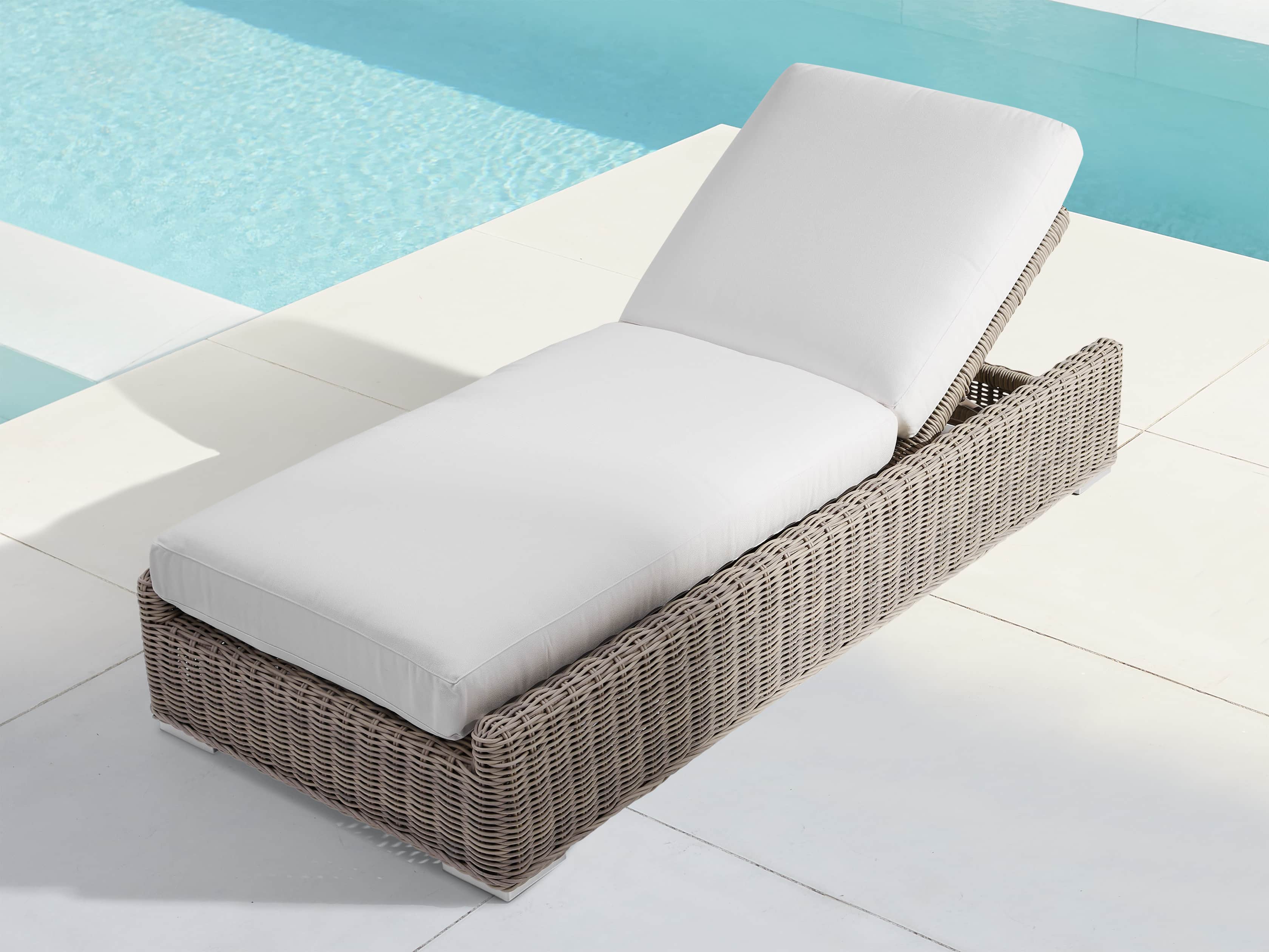 Wyatt Outdoor Chaise Replacement Cushions Arhaus