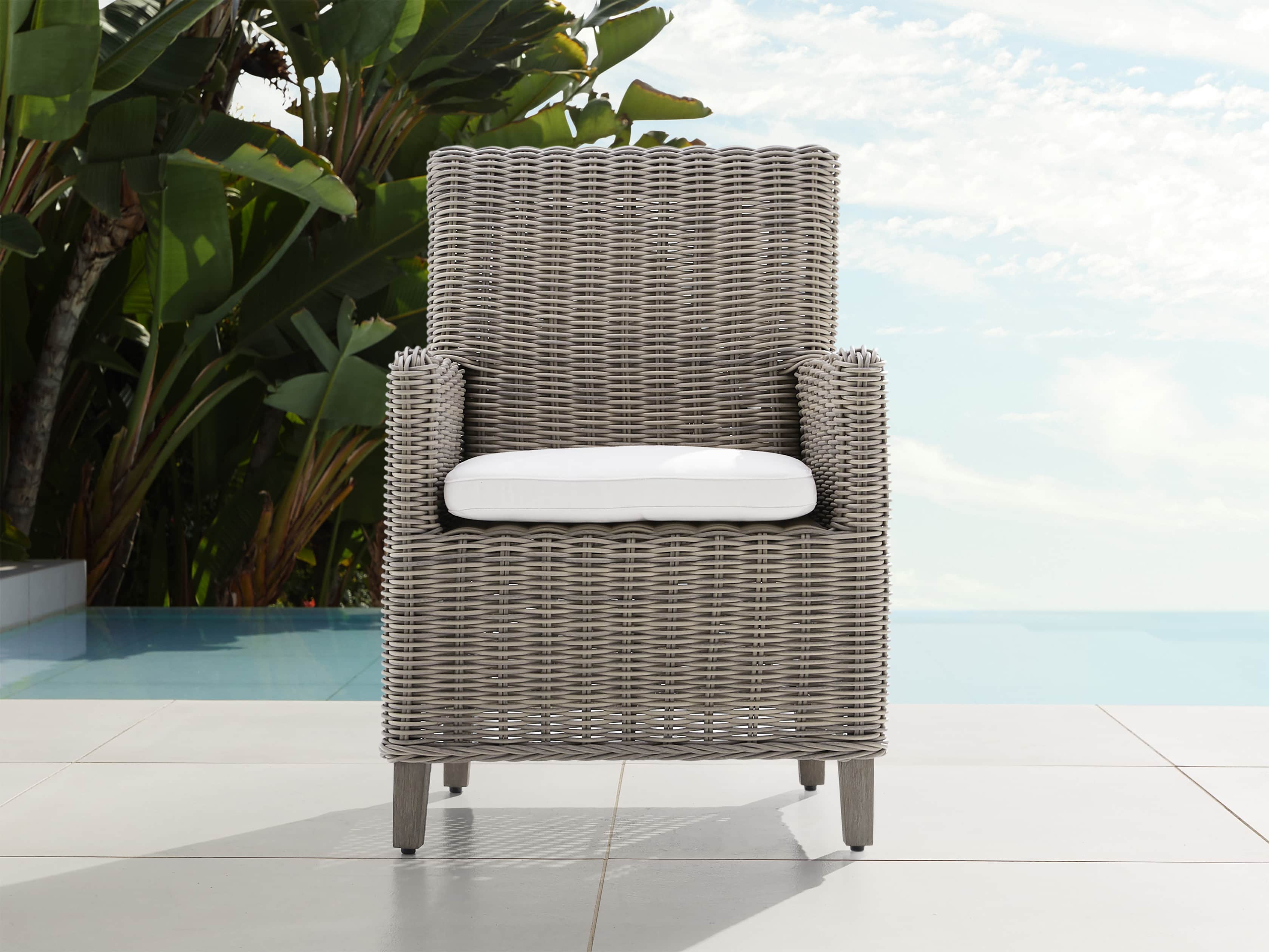 Wyatt Outdoor 29" Dining Arm Chair Replacement Cushion