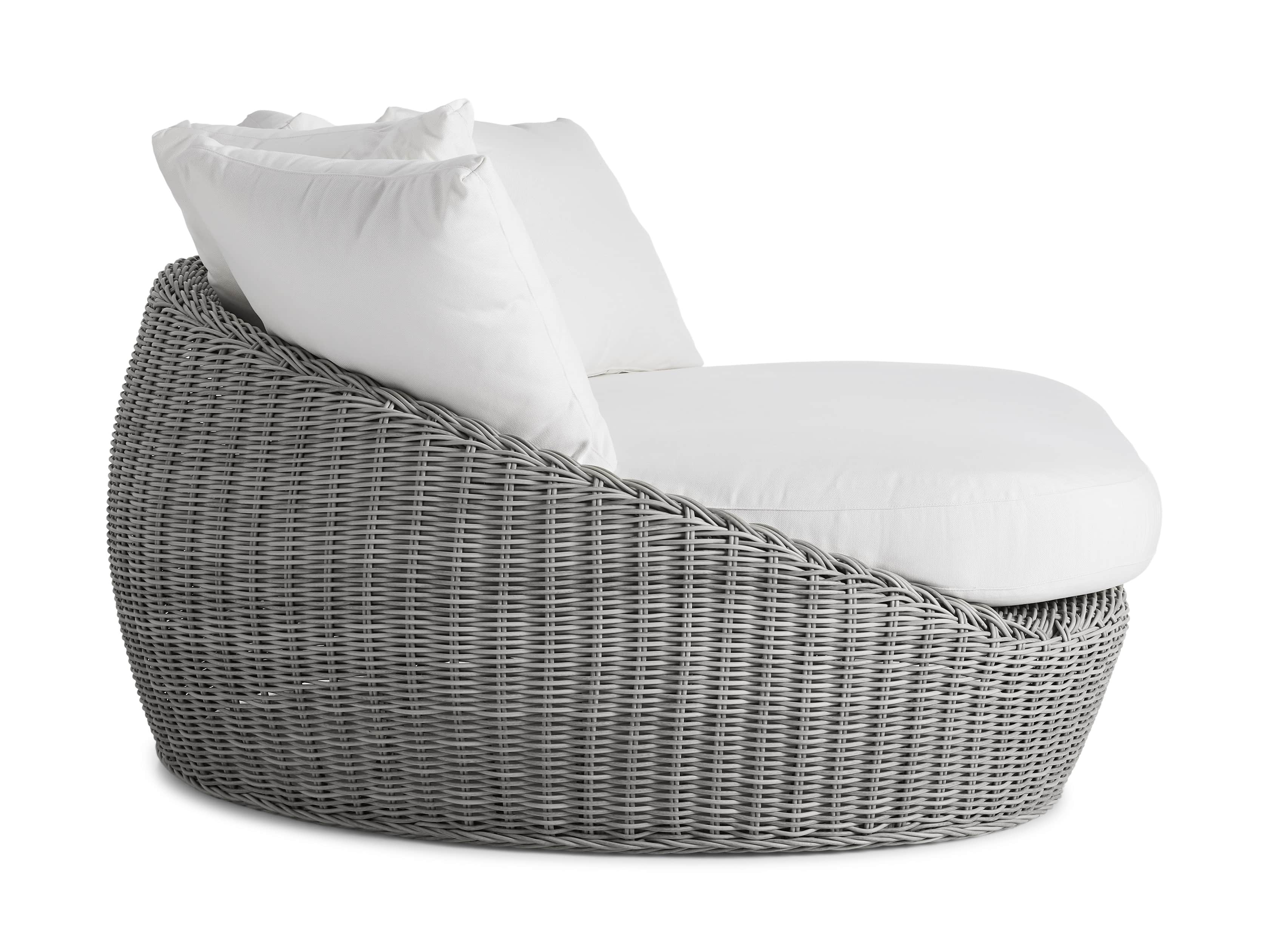 Wyatt Outdoor 63" Lounge Daybed in Vista Grey
