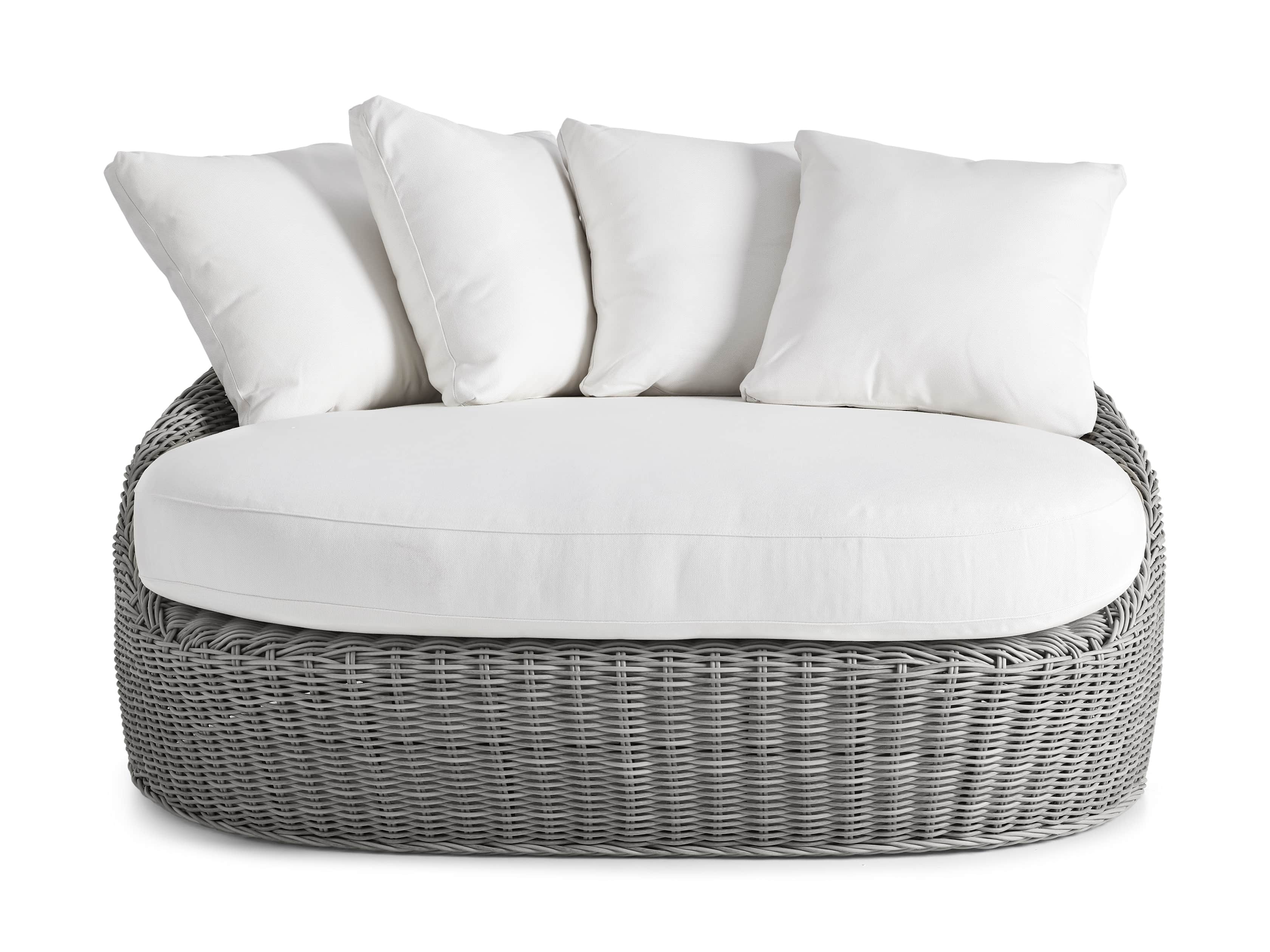 Wyatt Outdoor 63" Lounge Daybed in Vista Grey