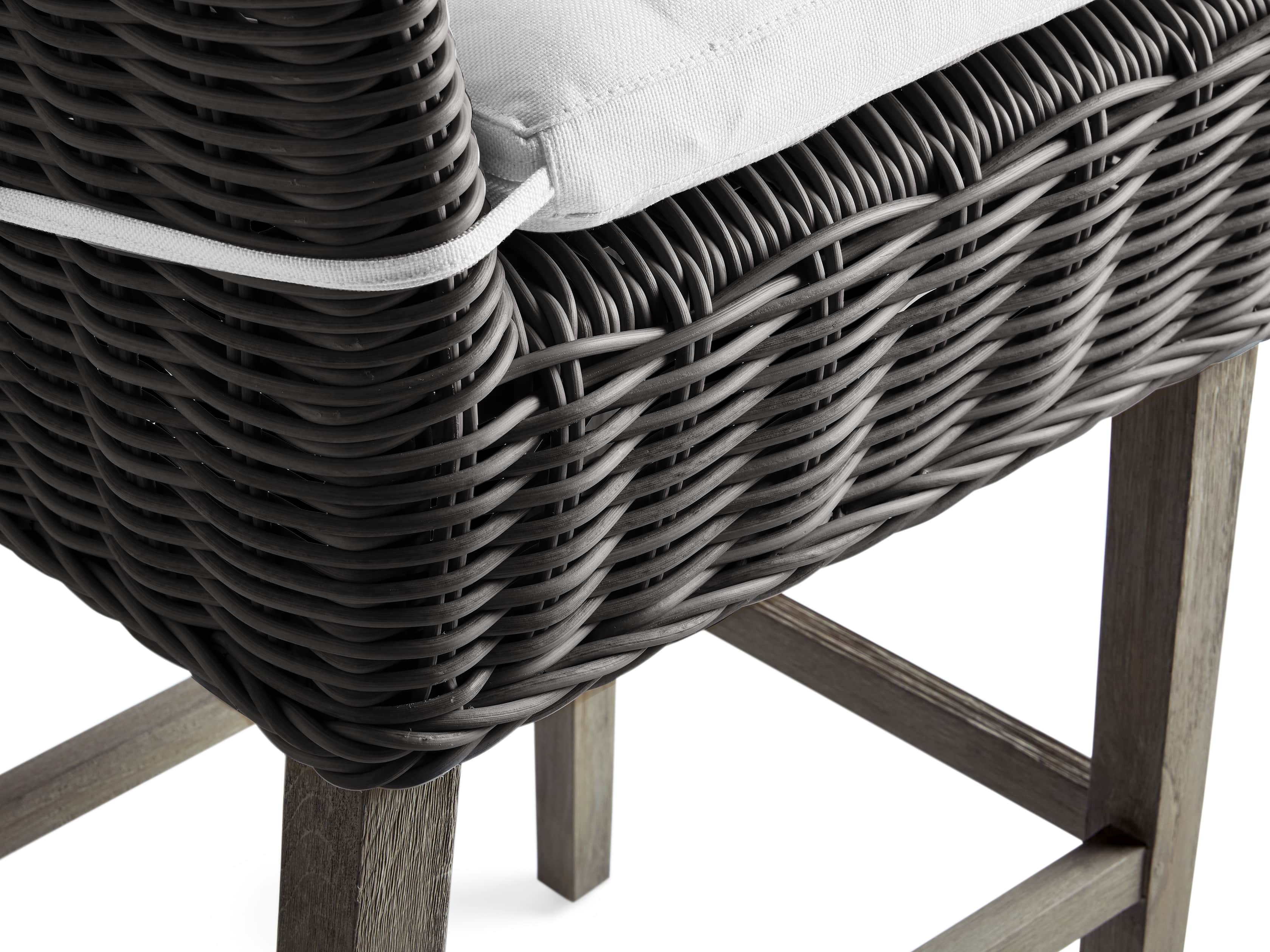 Wyatt Outdoor 20" Barstool in Dry Charcoal, slide 5 of 5