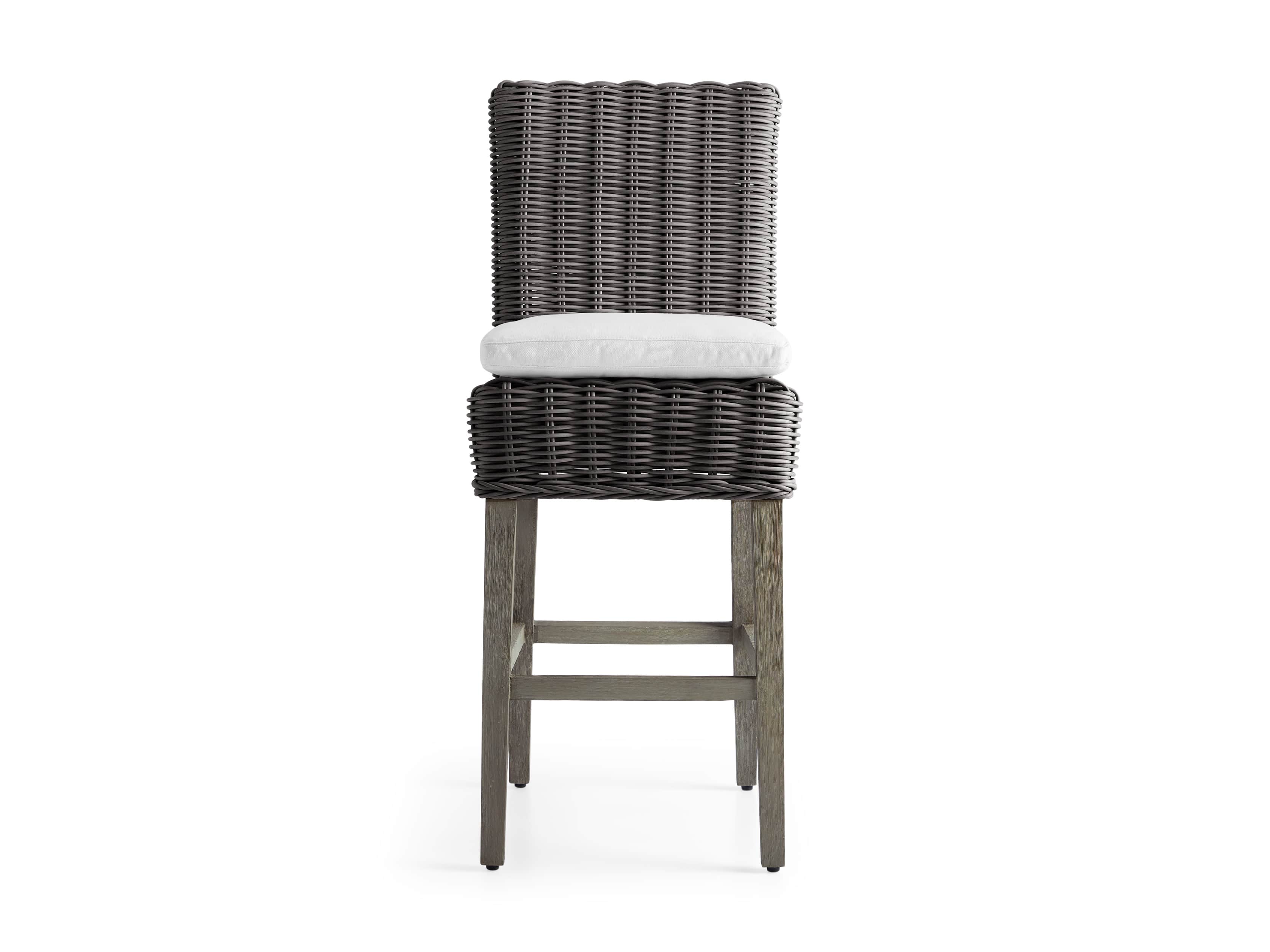 Wyatt Outdoor 20" Barstool in Dry Charcoal, slide 2 of 5