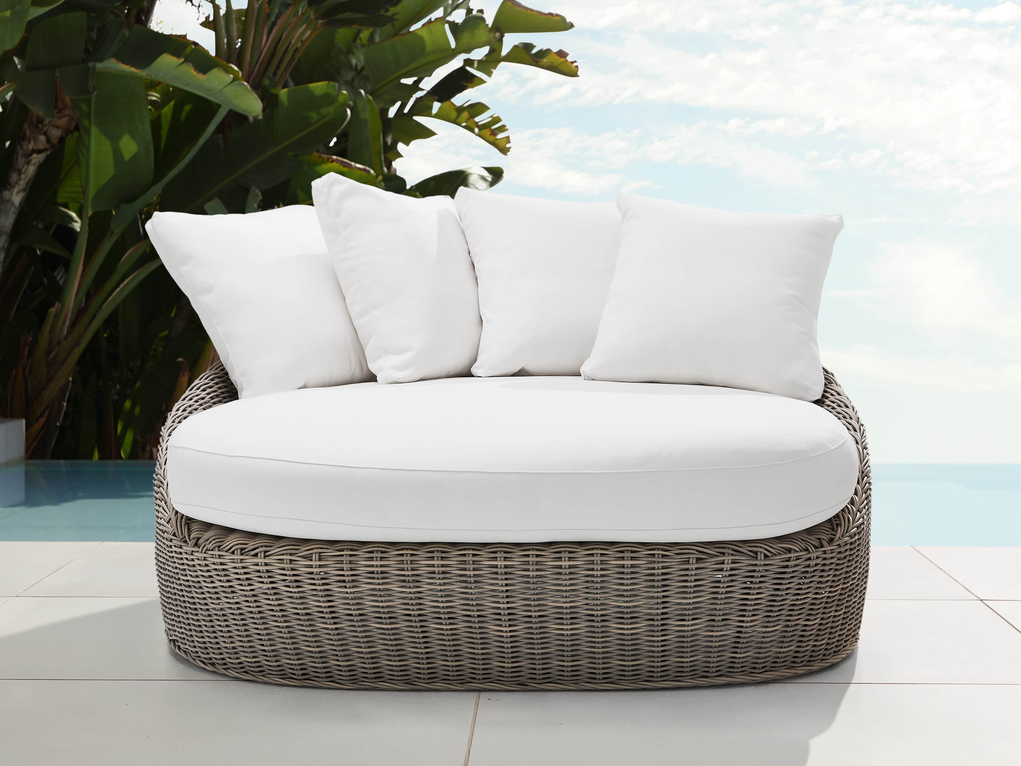 Wyatt Outdoor Daybed Lounge Replacement Cushions | Arhaus