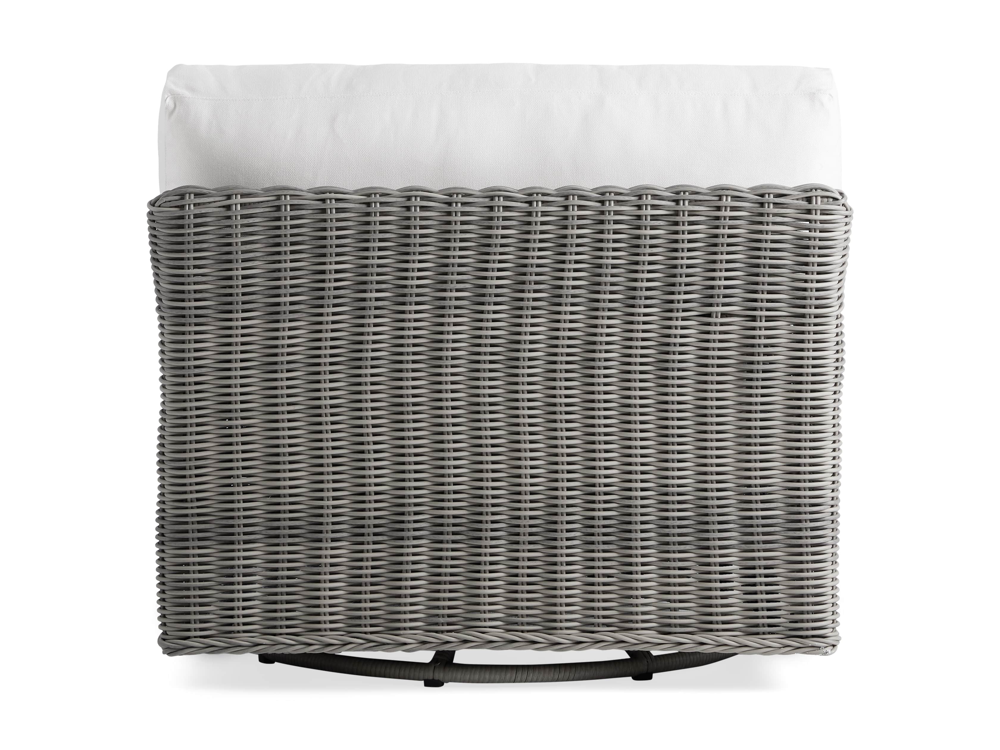 Wyatt Outdoor 40" Swivel Chair in Vista Grey