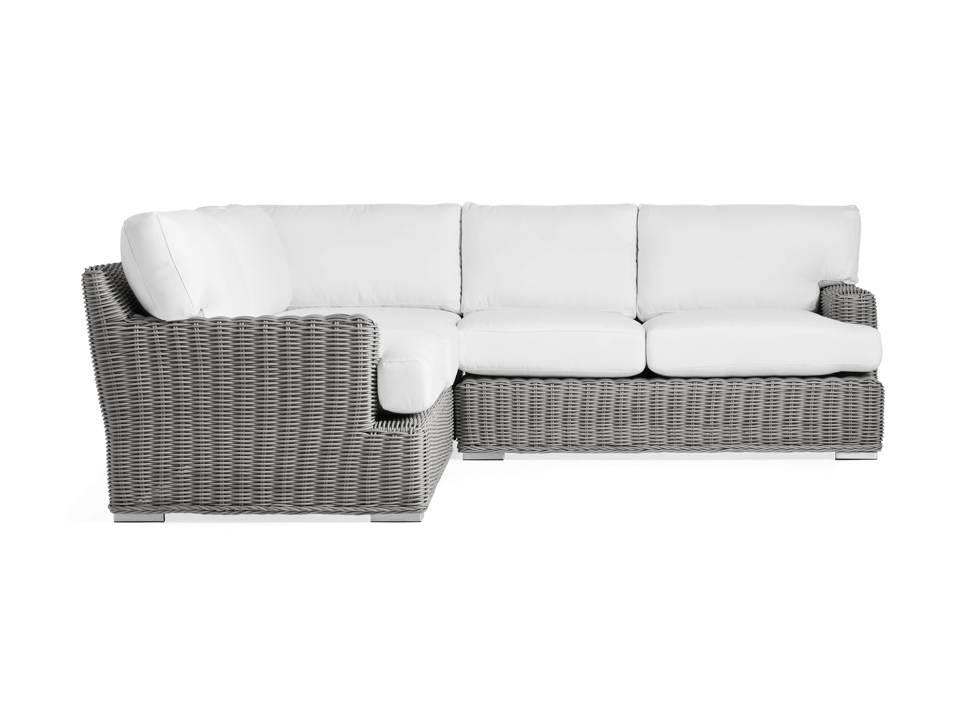 Wyatt Outdoor Three Piece Sectional in Vista Grey
