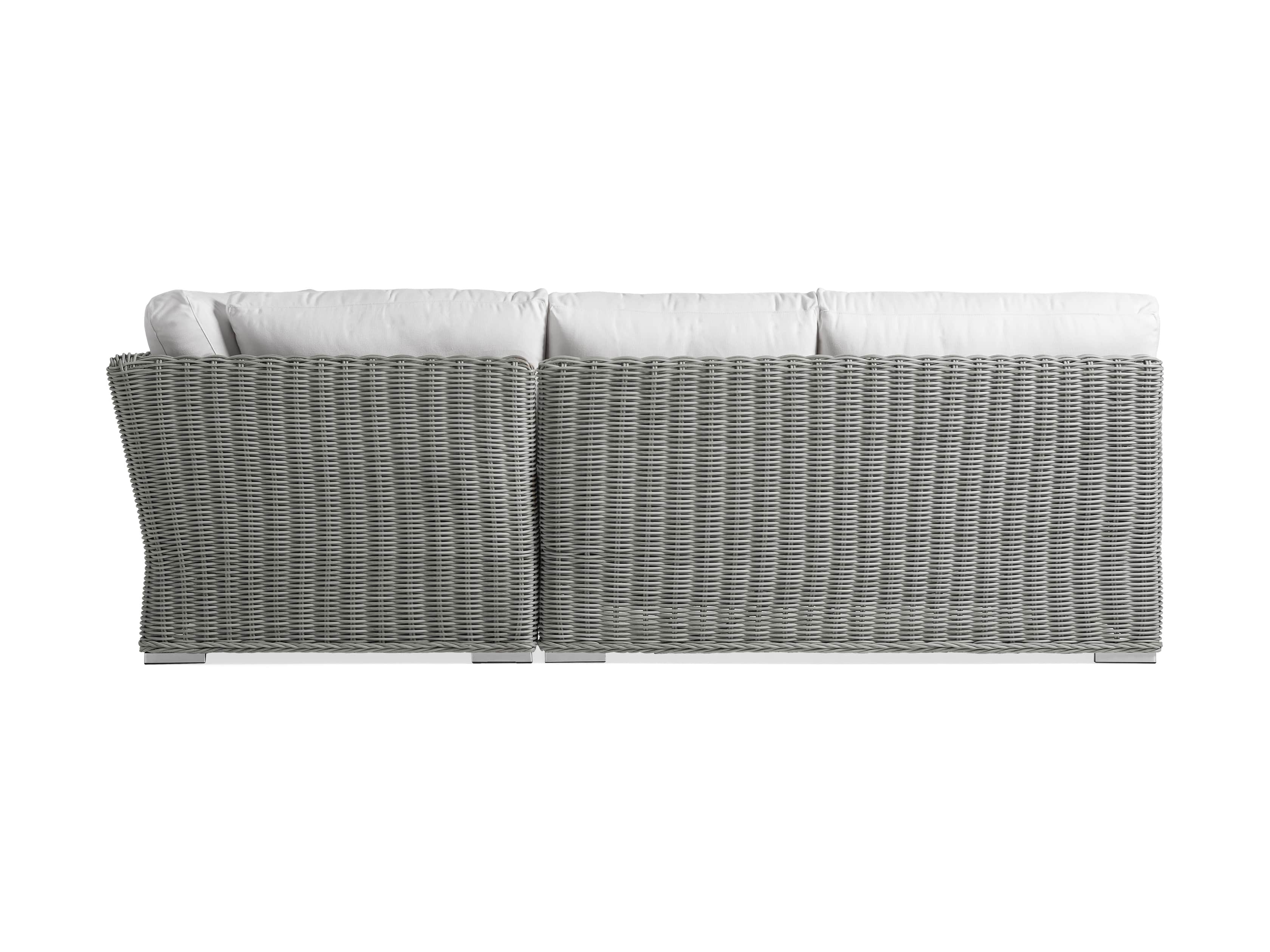 Wyatt Outdoor Three Piece Sectional in Vista Grey