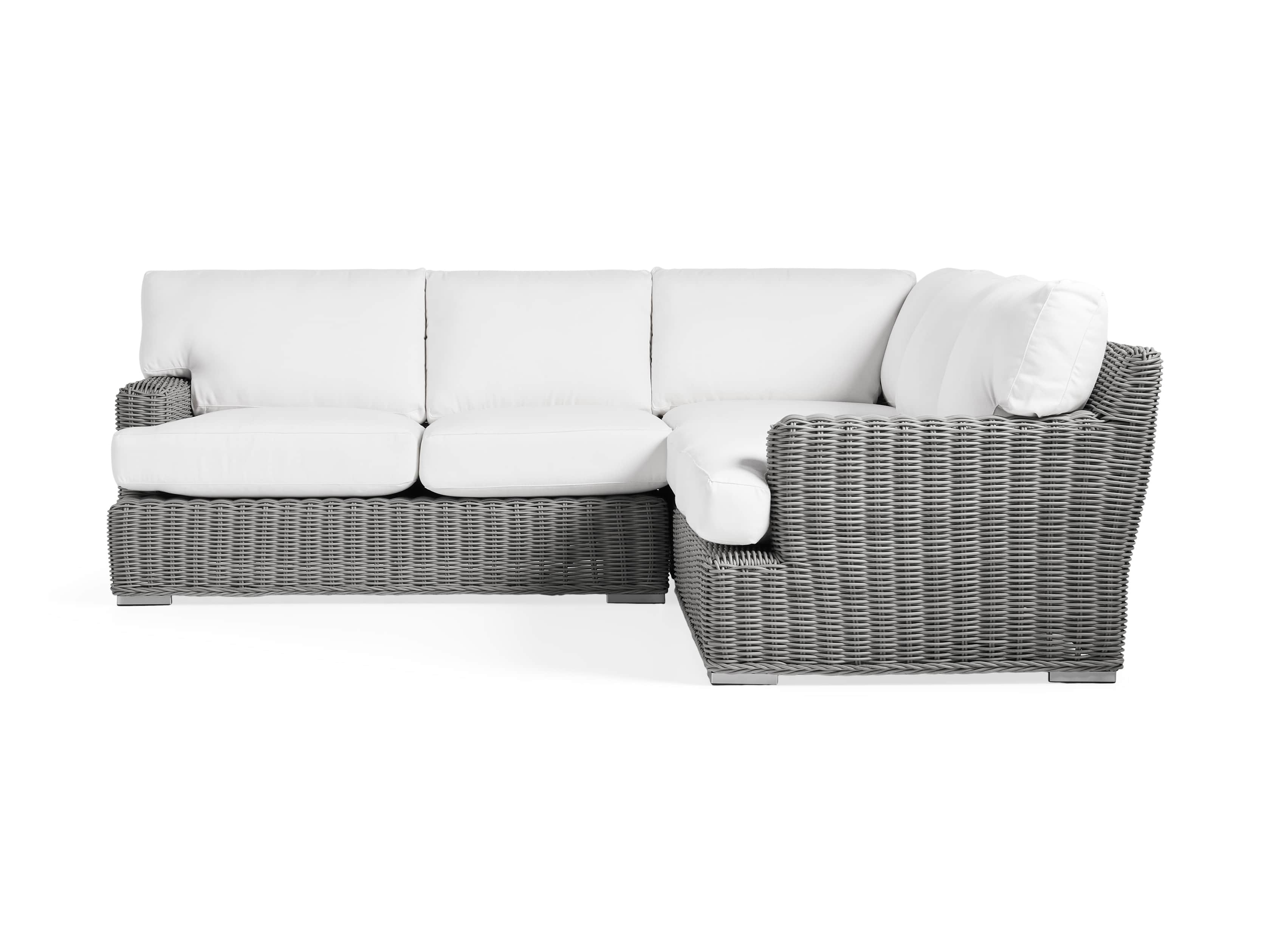 Wyatt Outdoor Three Piece Sectional in Vista Grey