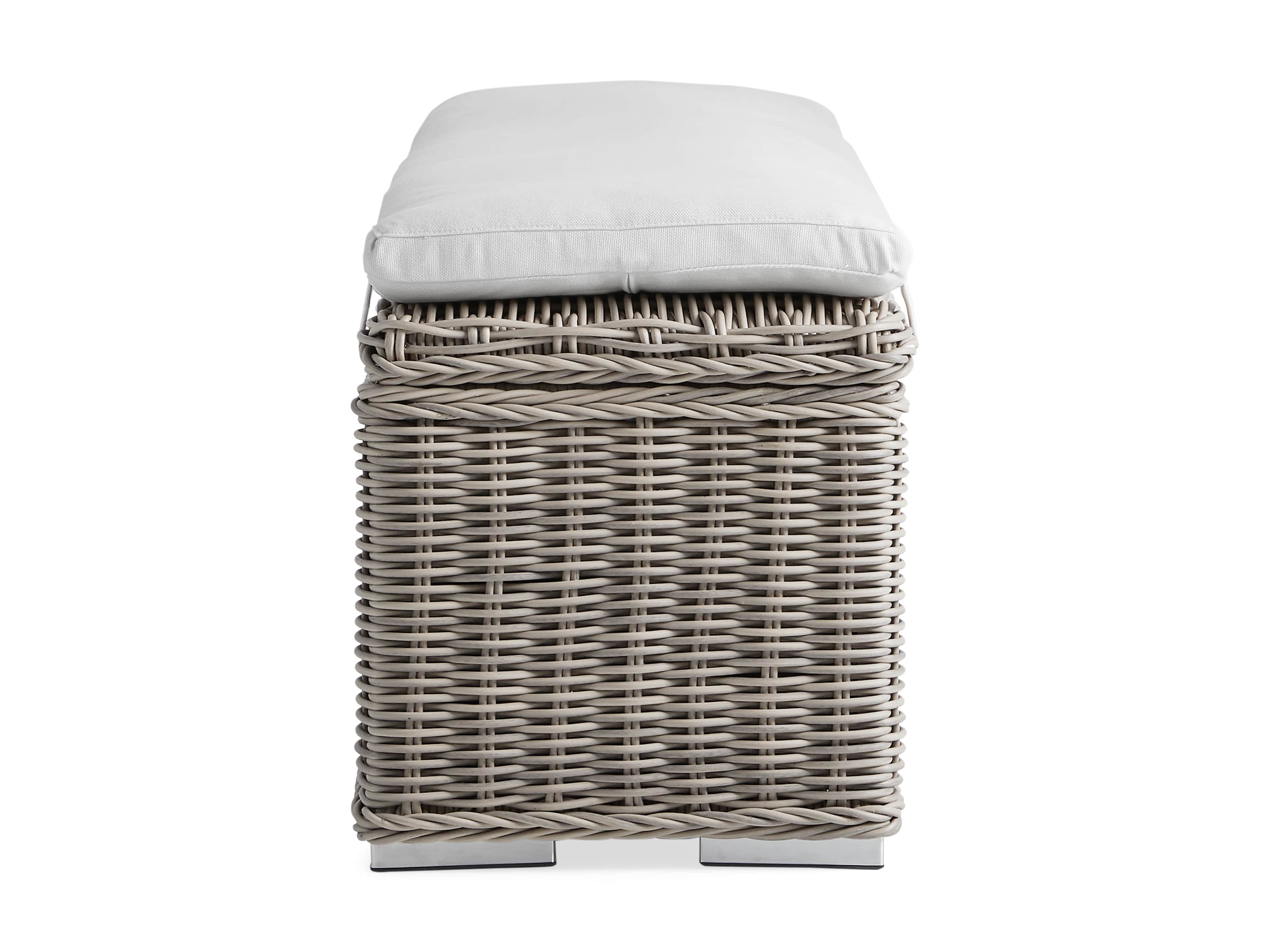 Wyatt Outdoor 66" Storage Bench in Weathered Grey
