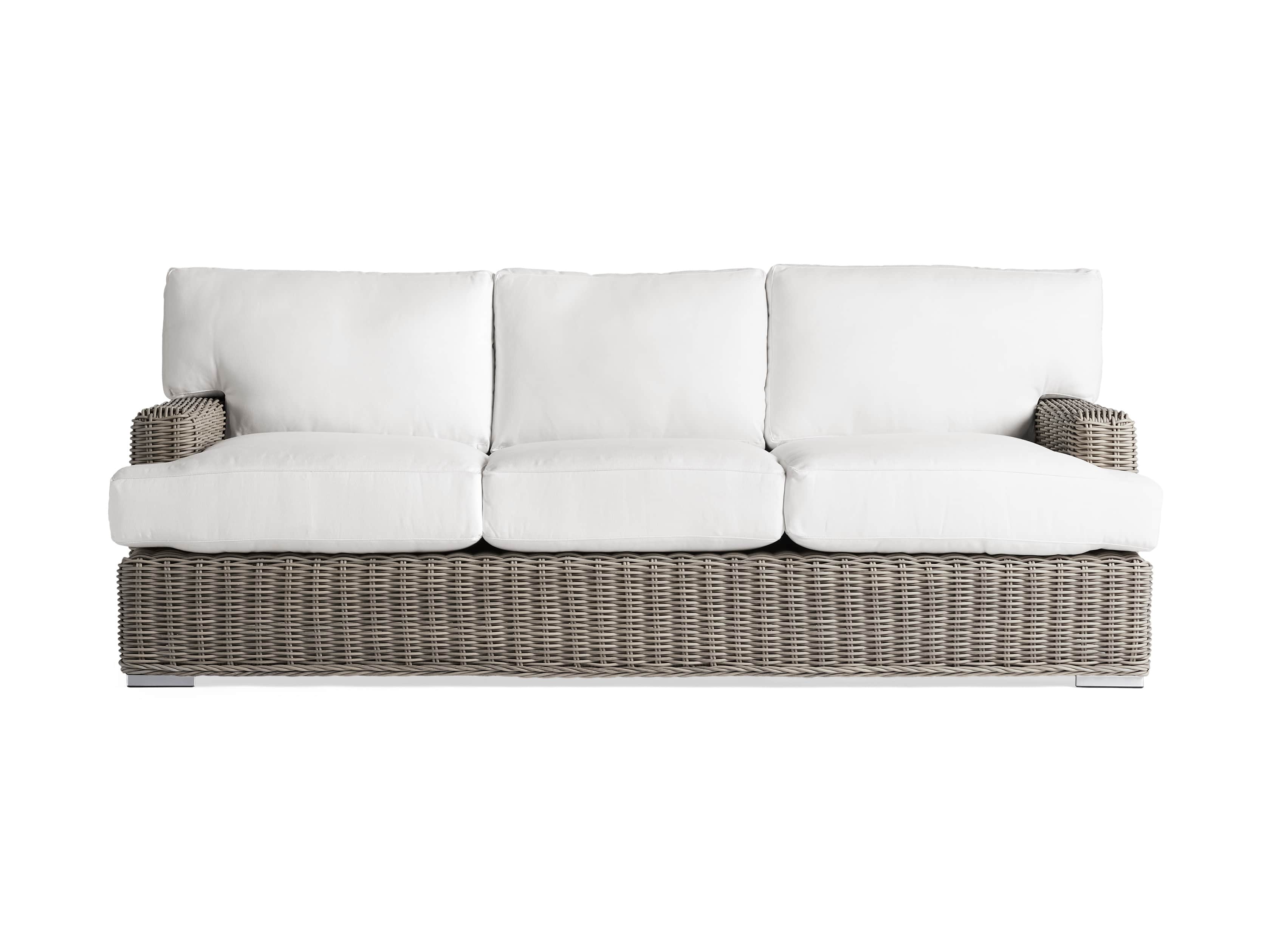 Wyatt Outdoor 89" Sofa in Weathered Grey