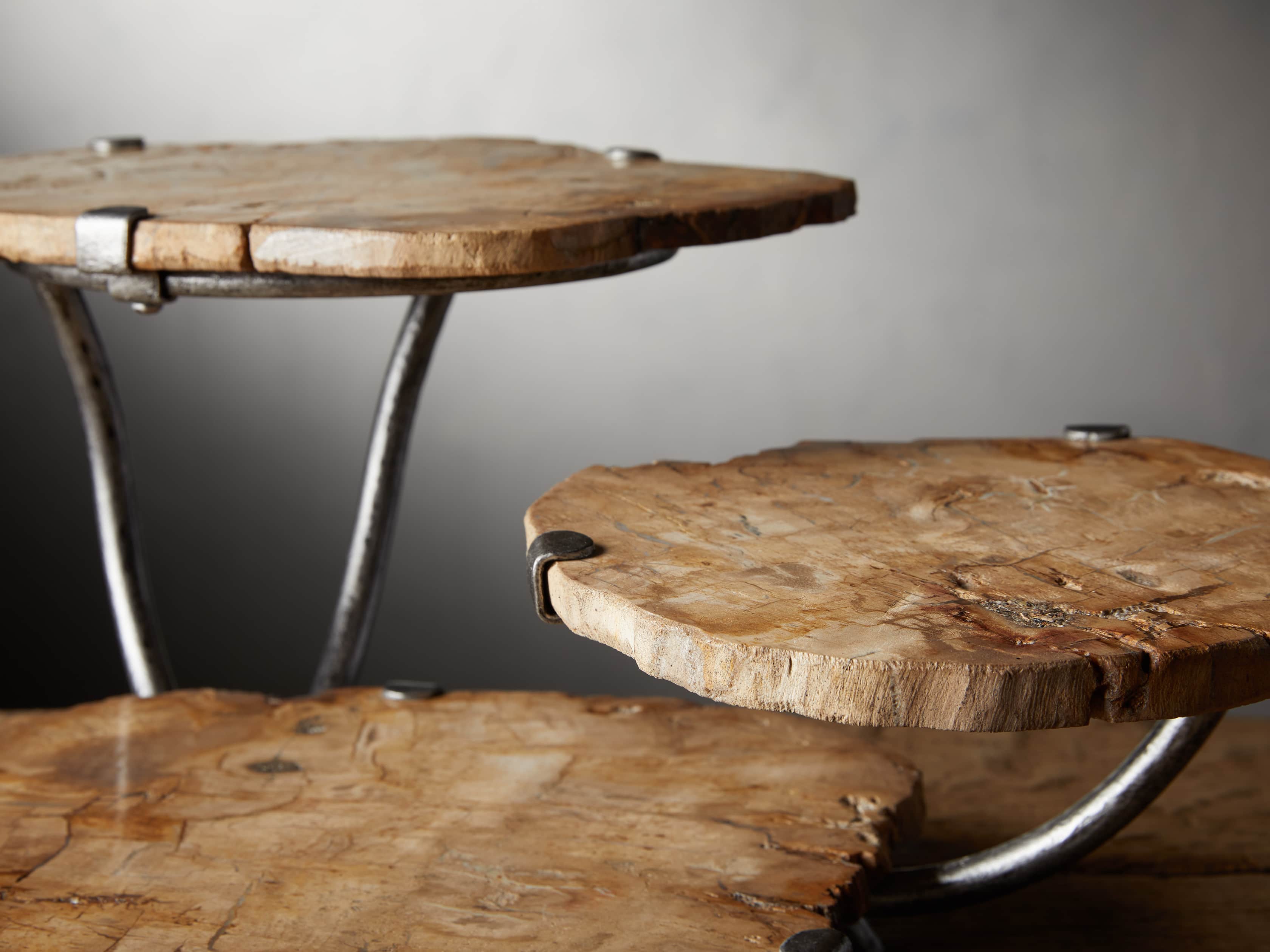 Arhaus petrified shop wood table