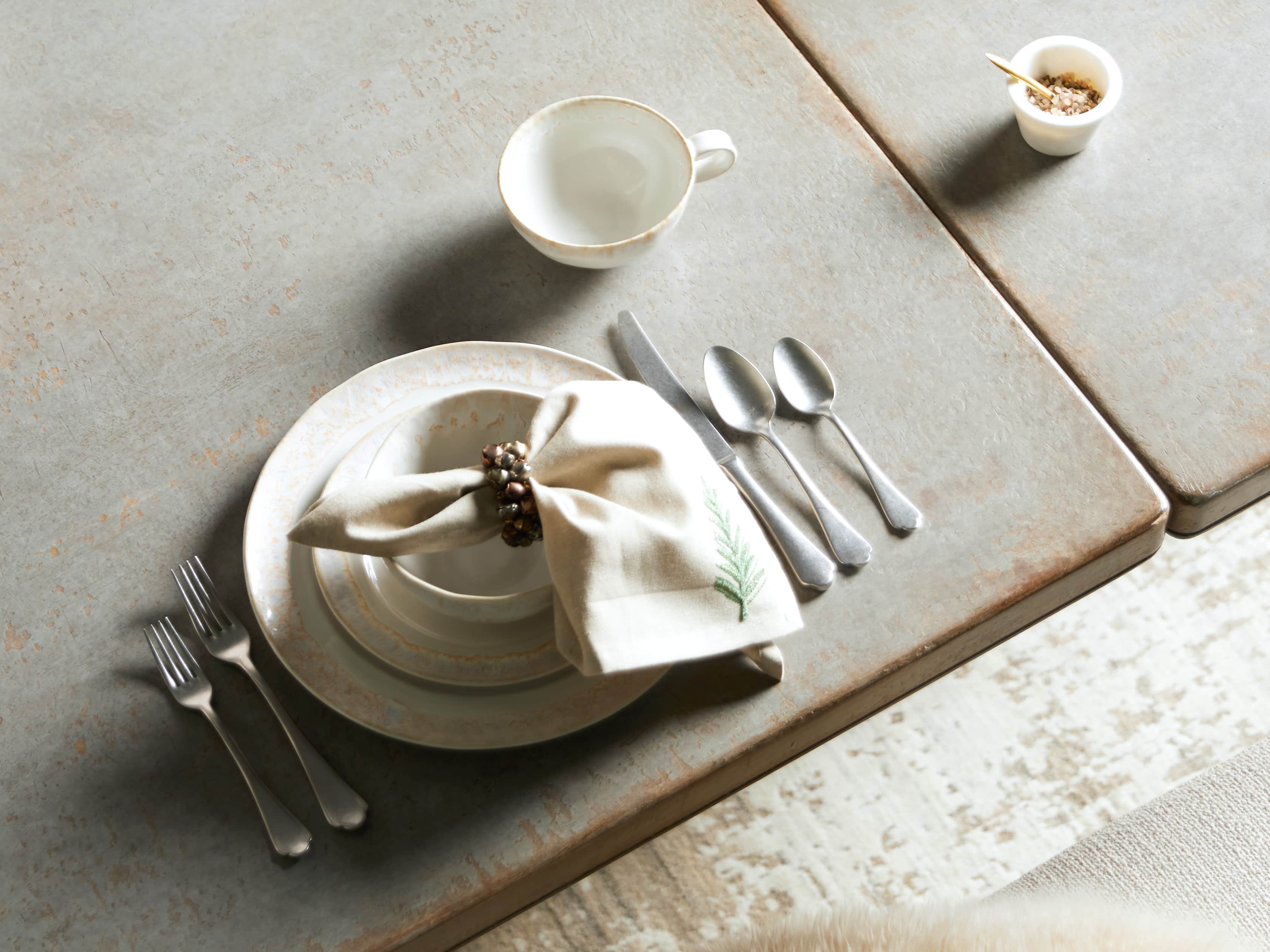 Set of 4 Alpine Embroidered Dinner Napkins, slide 3 of 3
