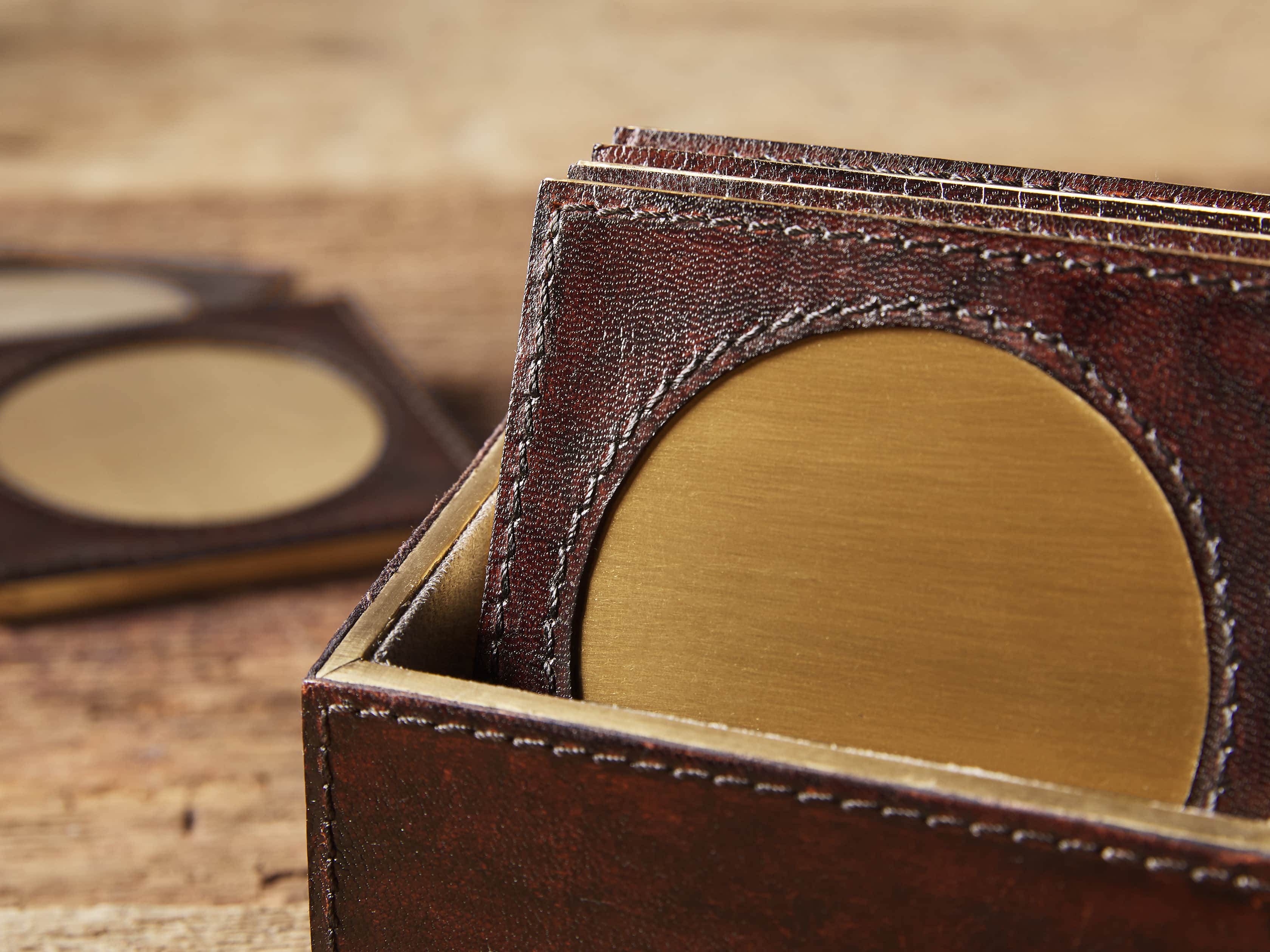 Andres Brass Coasters, slide 2 of 3