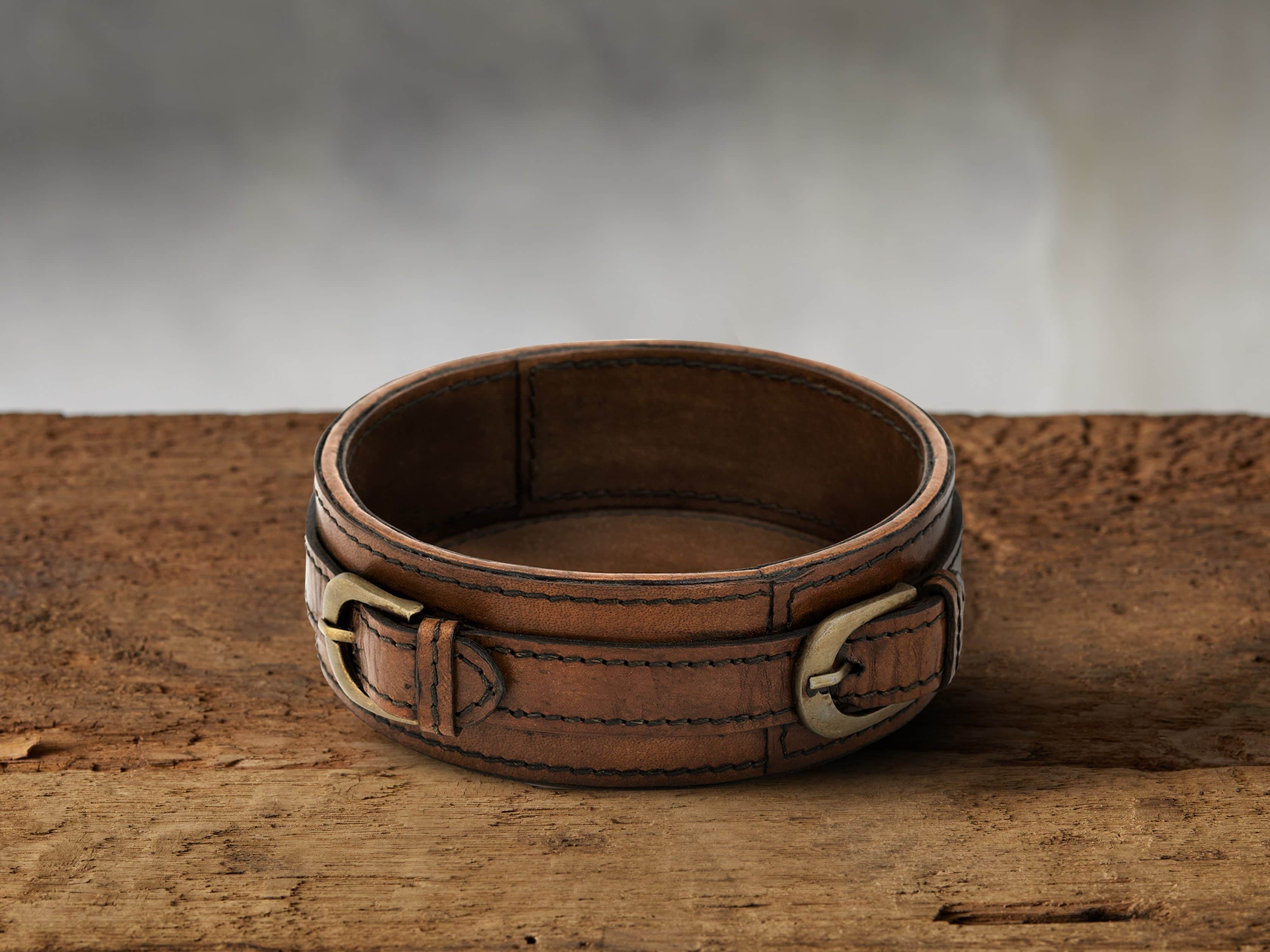 Andres Leather Wine Coaster, slide 1 of 2