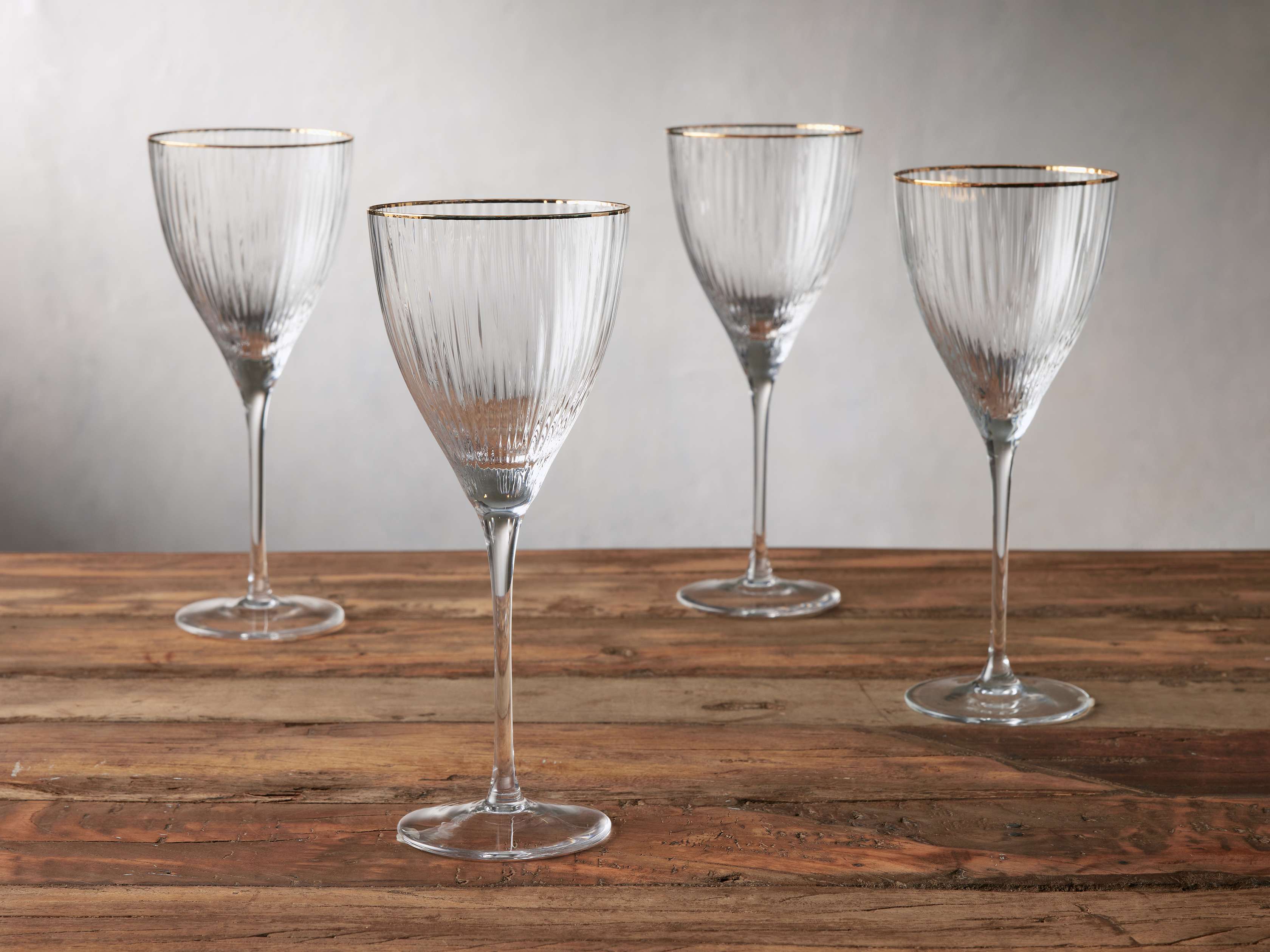 Camilo Cocktail Glasses (Set of 4) in Wood Transparent | Arhaus