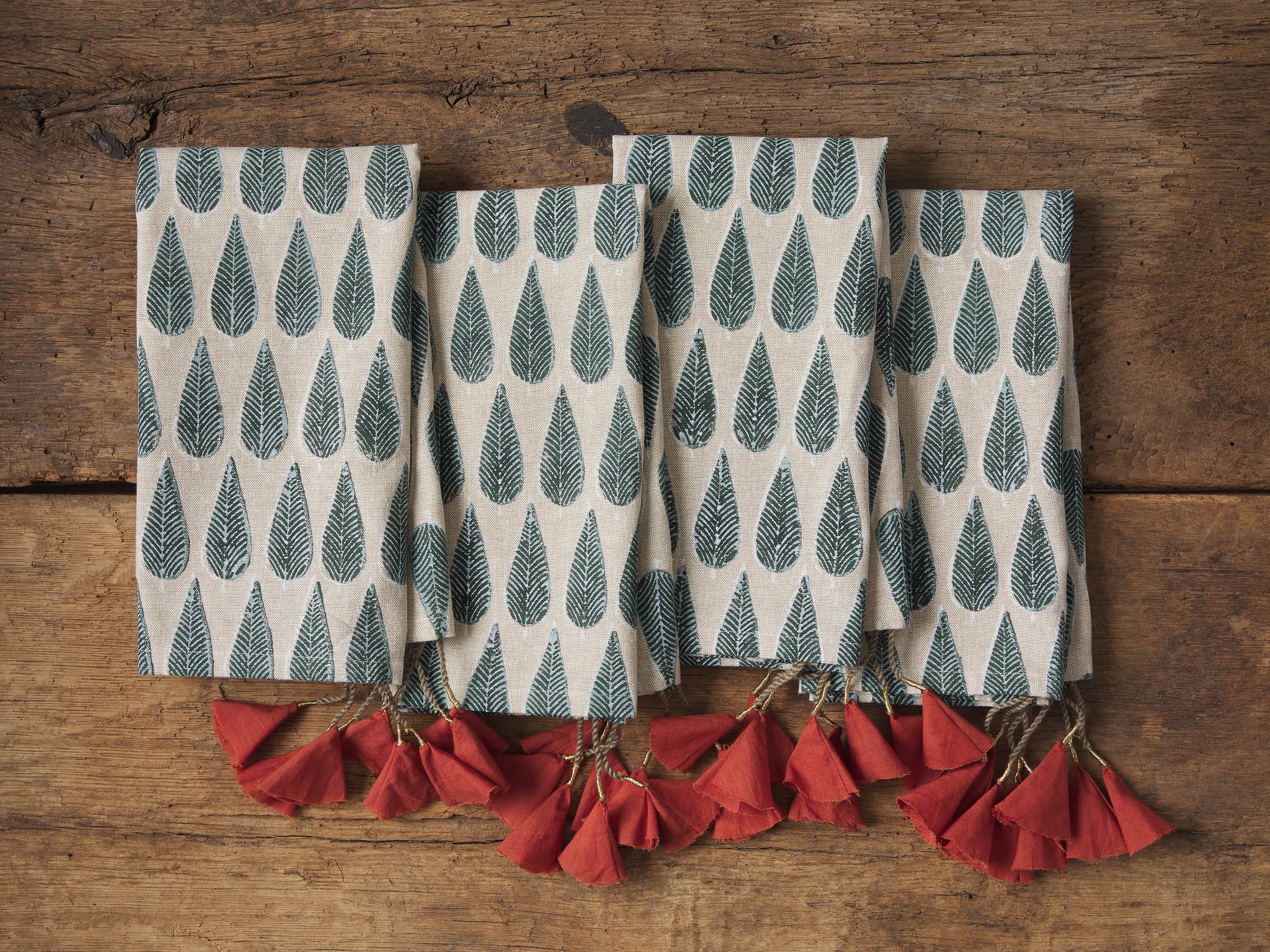 Set of 4 Arbor Print Dinner Napkin, slide 1 of 3