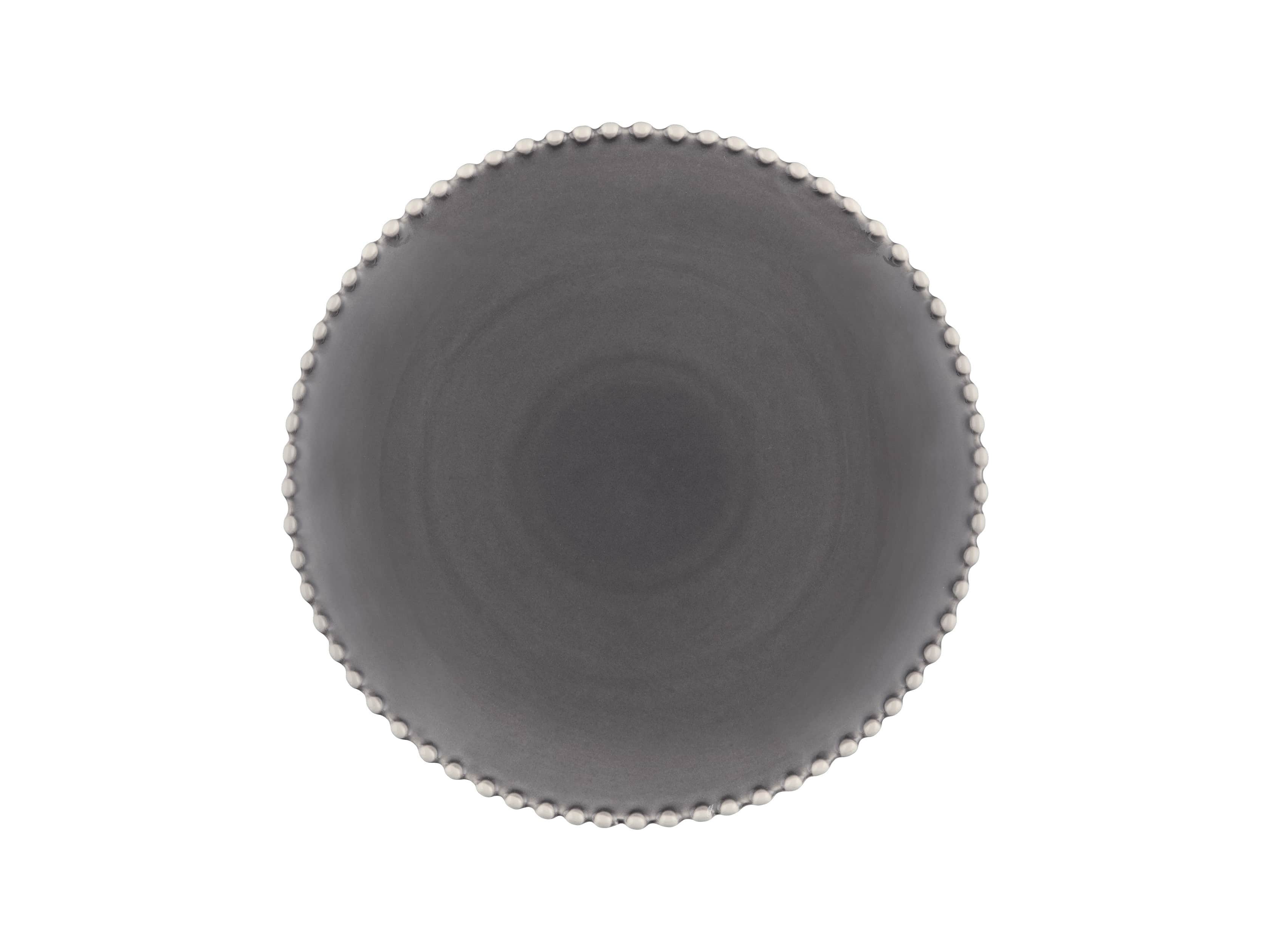 Avignon Grey Dinner Plate Set with Pearl Trim, slide 2 of 3