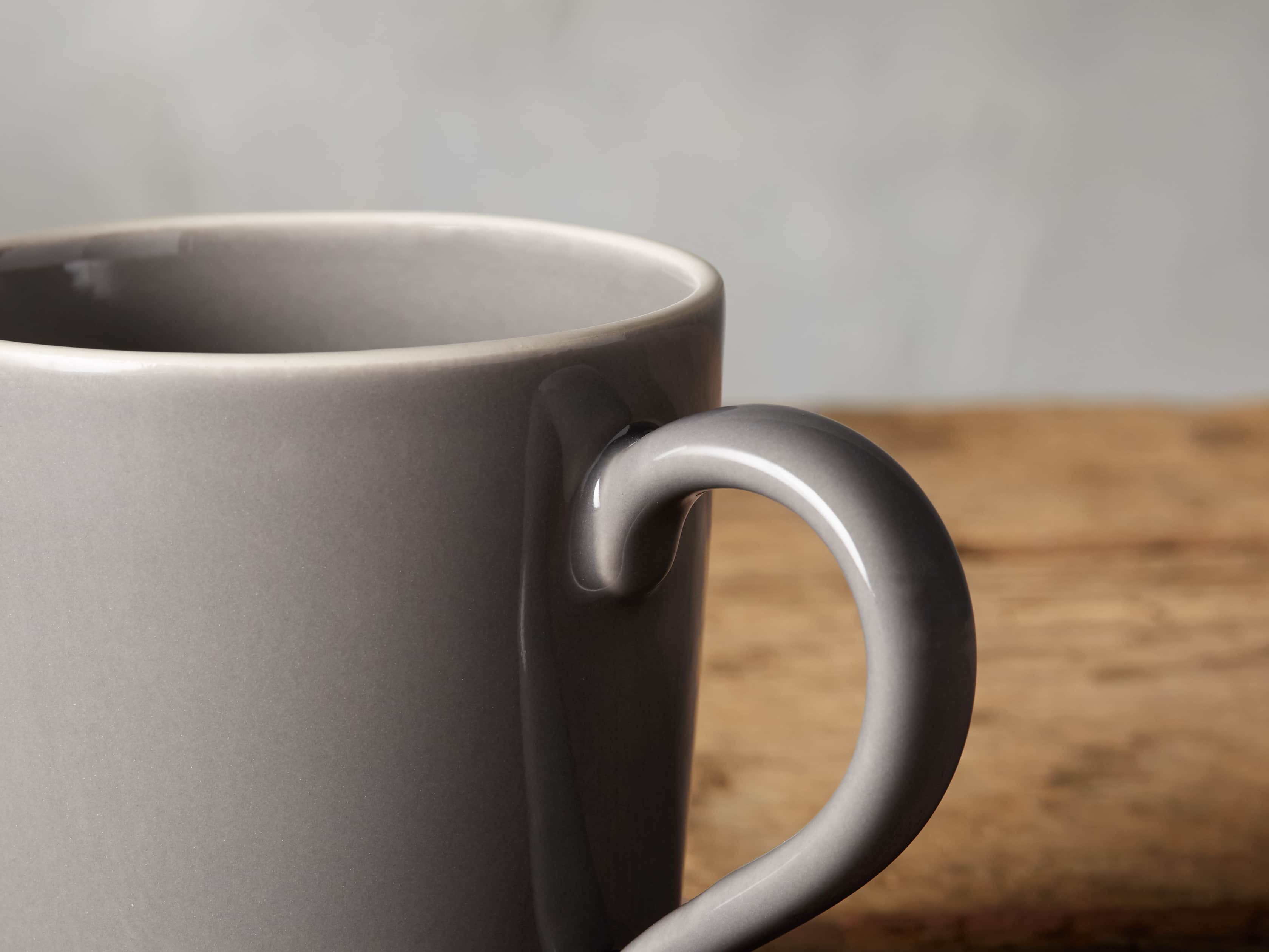 Avignon Grey Polished Mugs (set of 4), slide 3 of 4