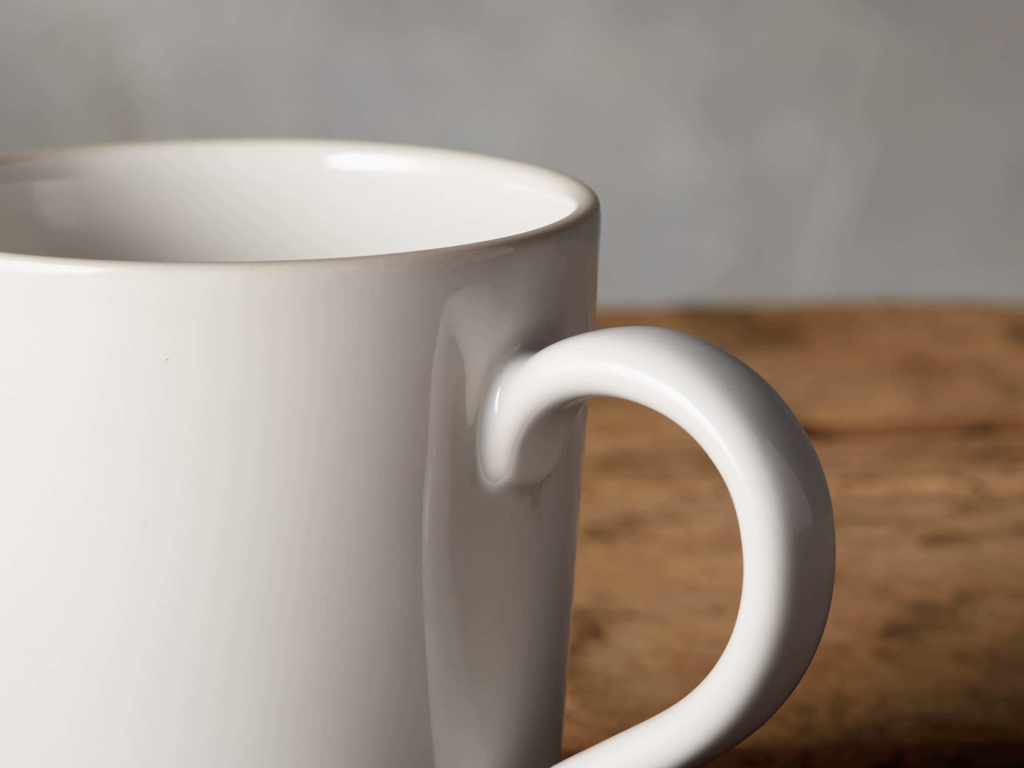 Avignon White Polished Mugs (set of 4), slide 3 of 4