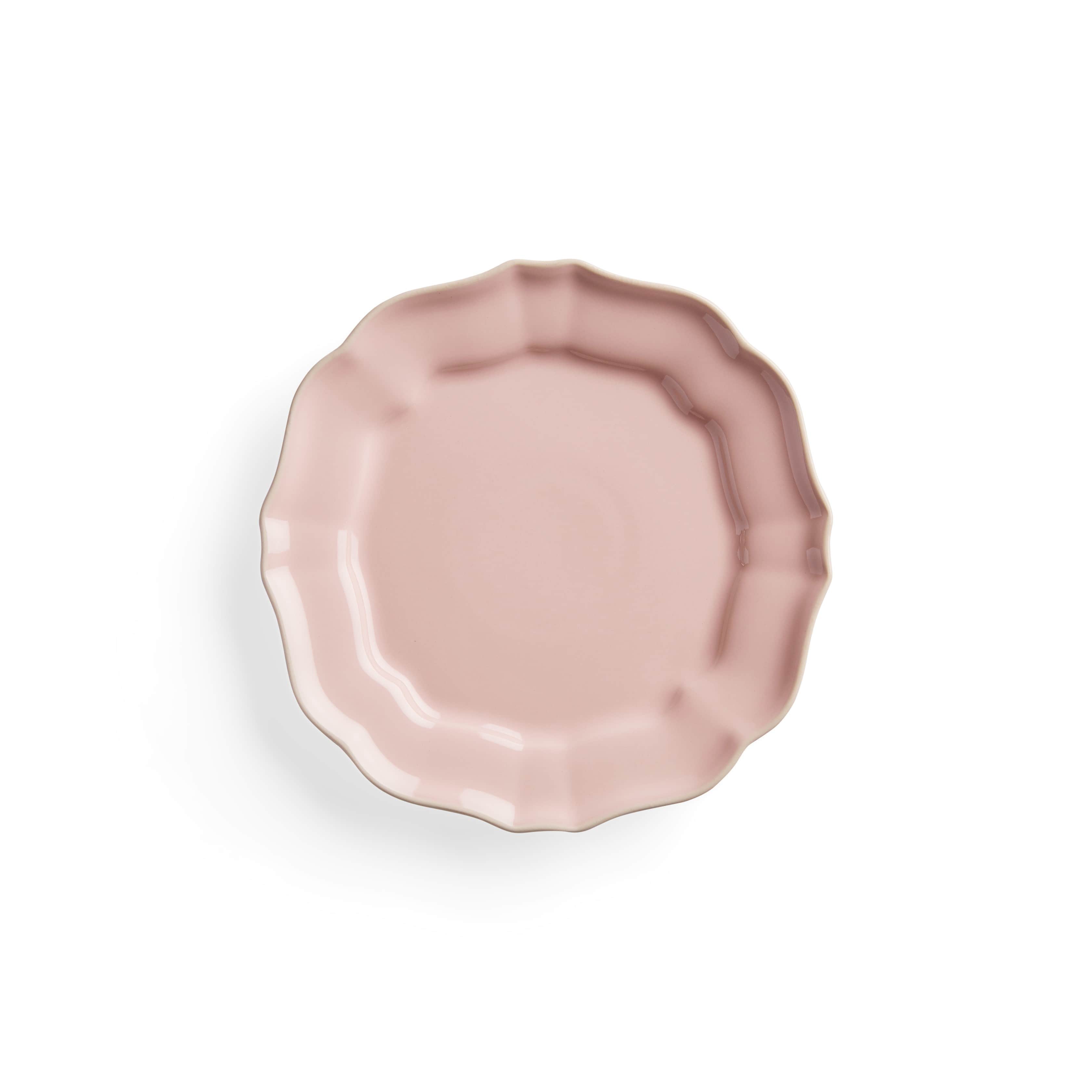 Avignon Blush Scalloped Salad Plates (Set of 4)
