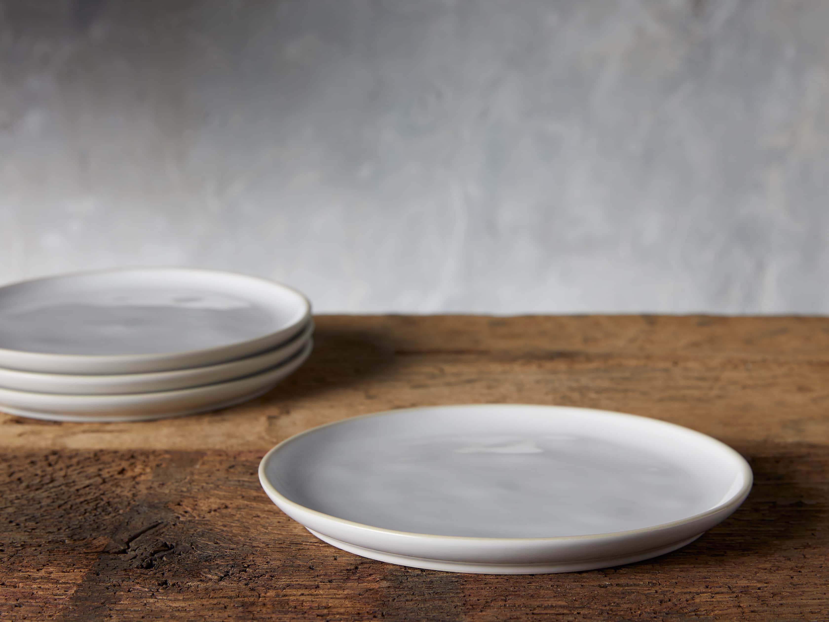 Avignon White Polished Salad Plate (set of 4), slide 2 of 4