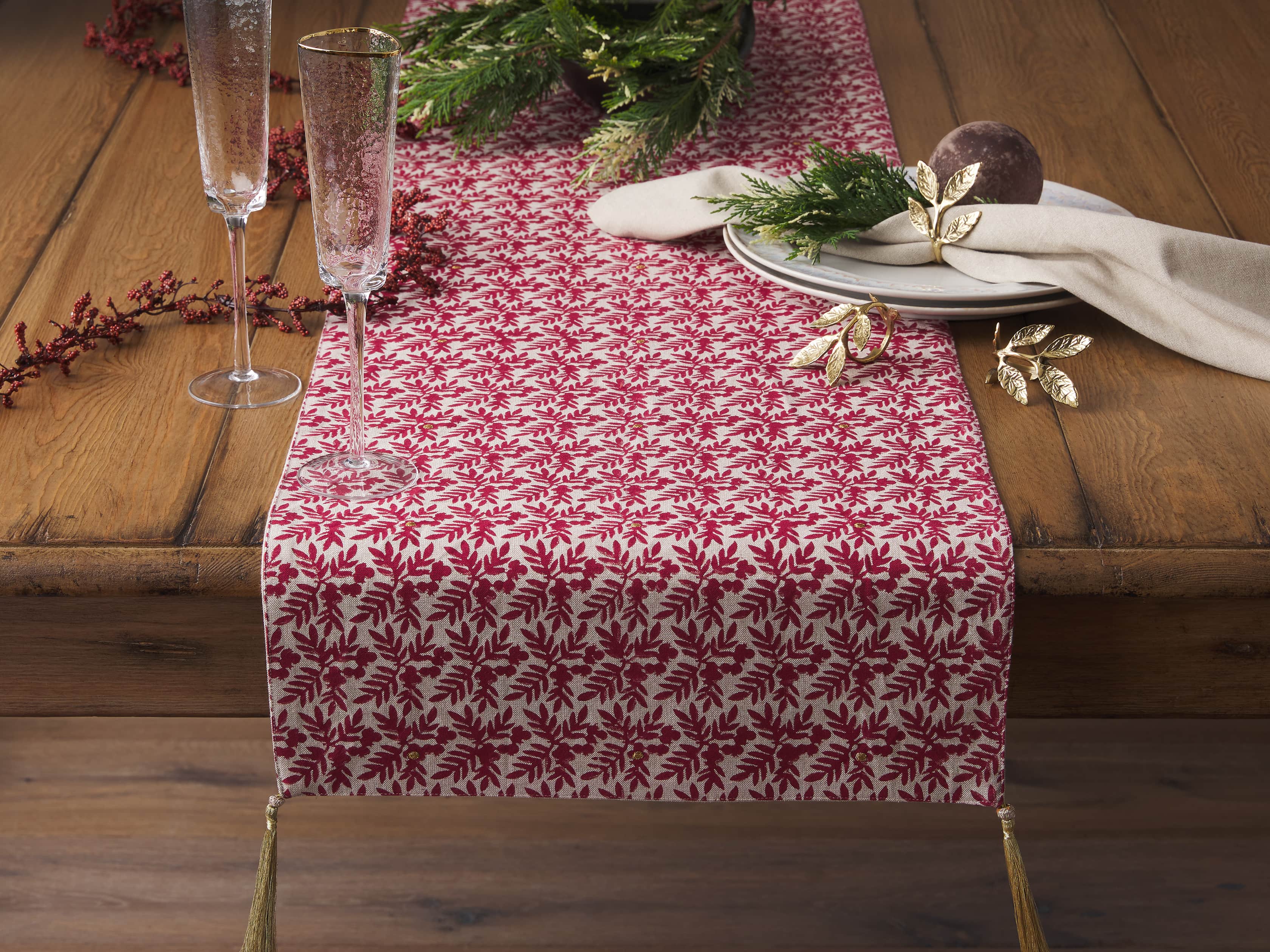 Berry Print Table Runner, slide 3 of 3