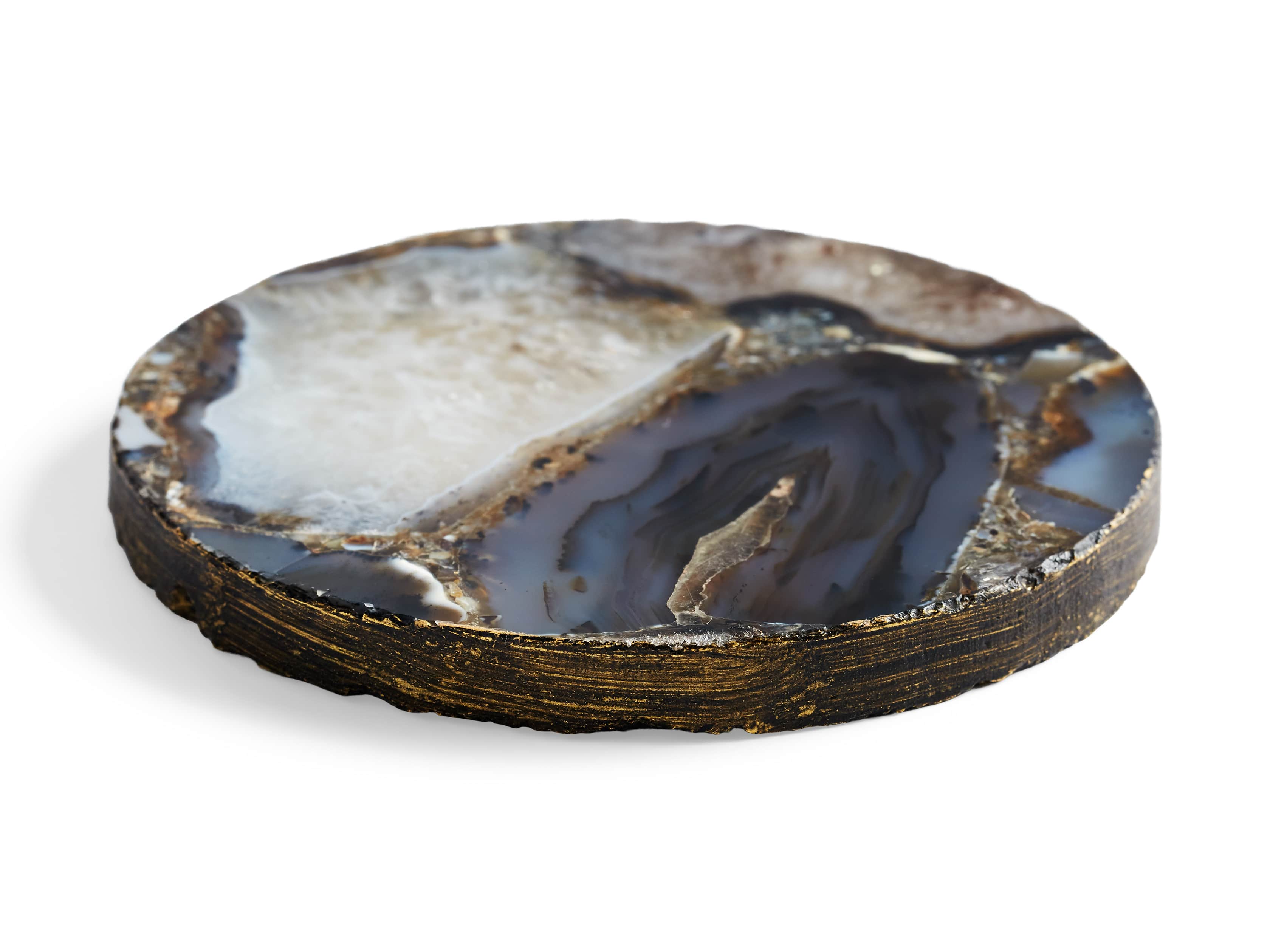 Black Agate Coasters (Set of 2), slide 4 of 6