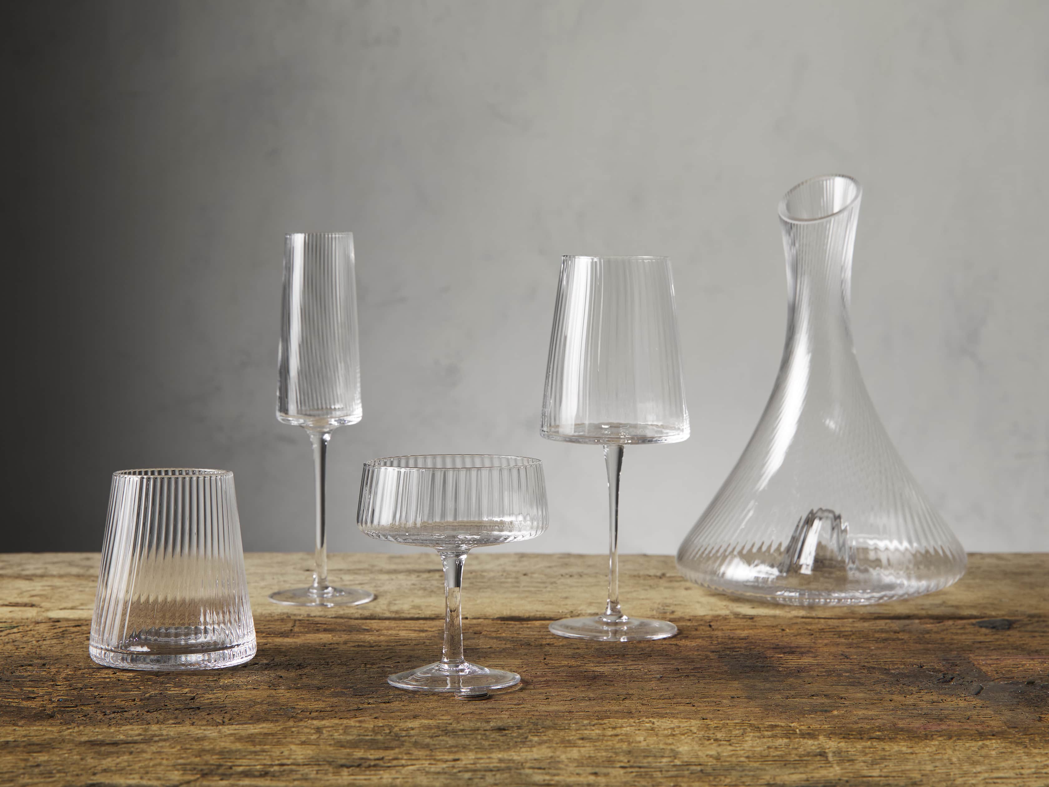 Camilo Cocktail Glasses (Set of 4) in Wood Transparent | Arhaus