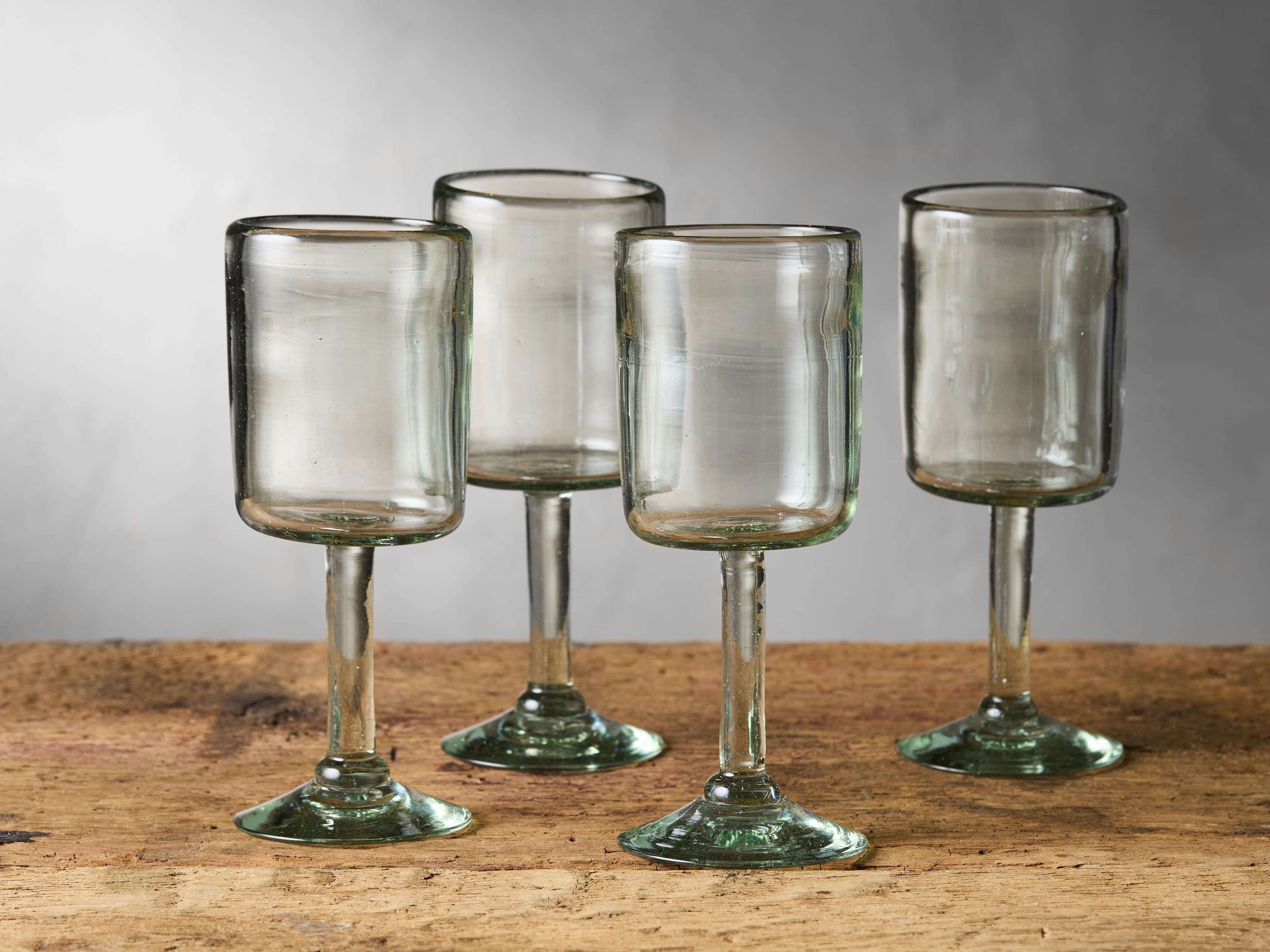 Camilo Highball Glasses (Set of 4) in Wood White | Arhaus