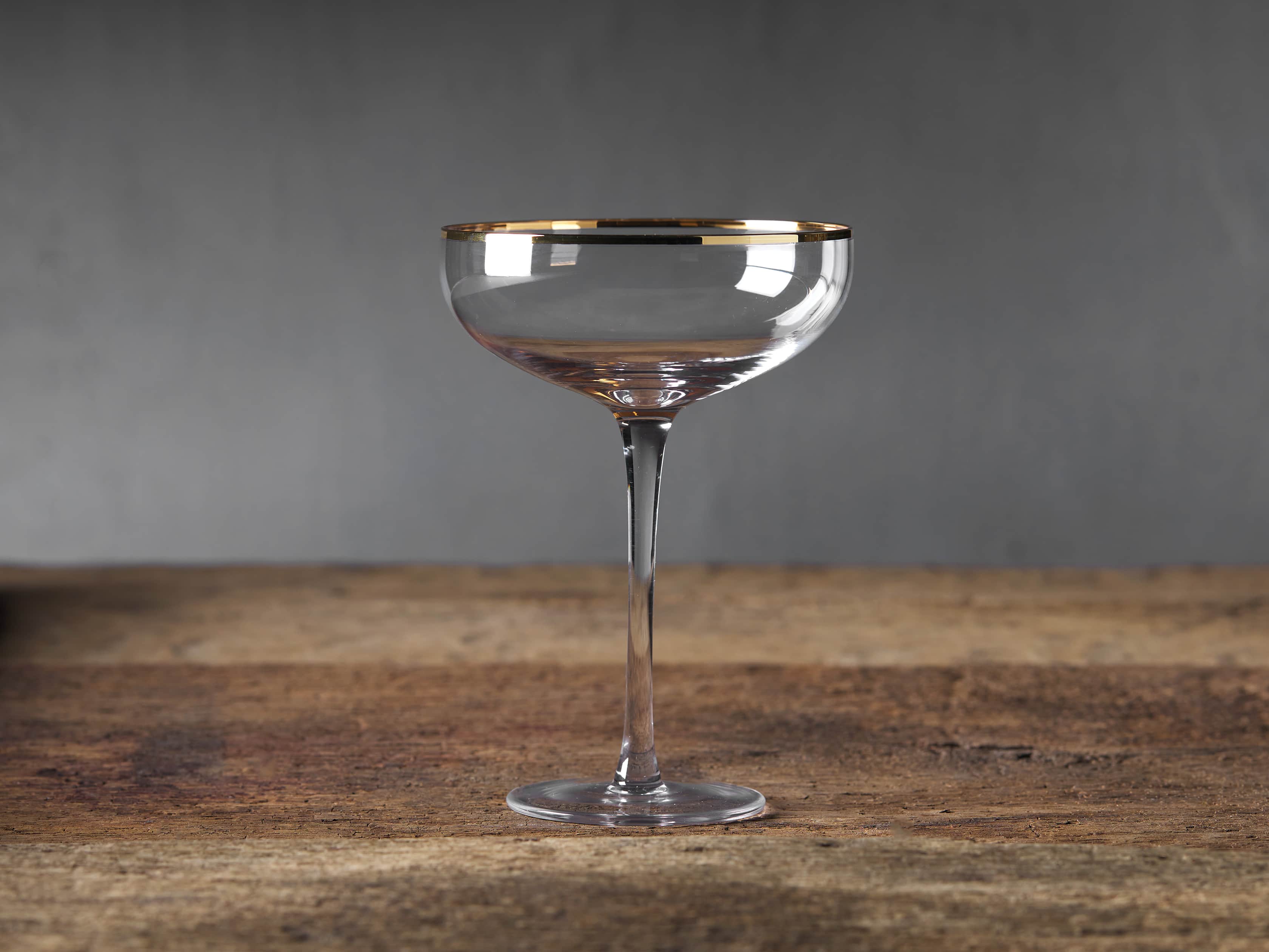 Gold Rimmed Martini Glasses (Set of 4), slide 1 of 3