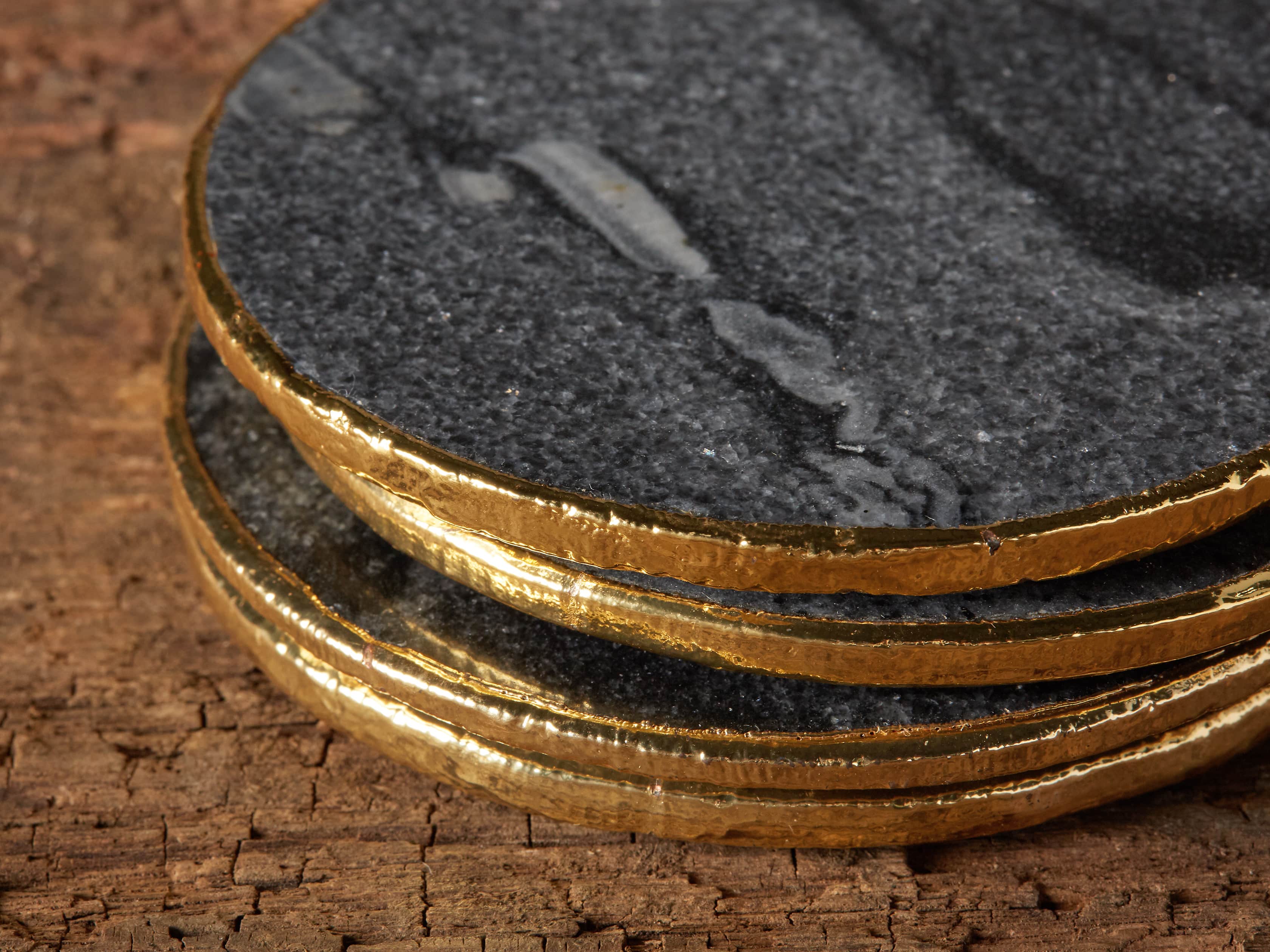 Grey Marble Coasters (Set of 4) | Arhaus