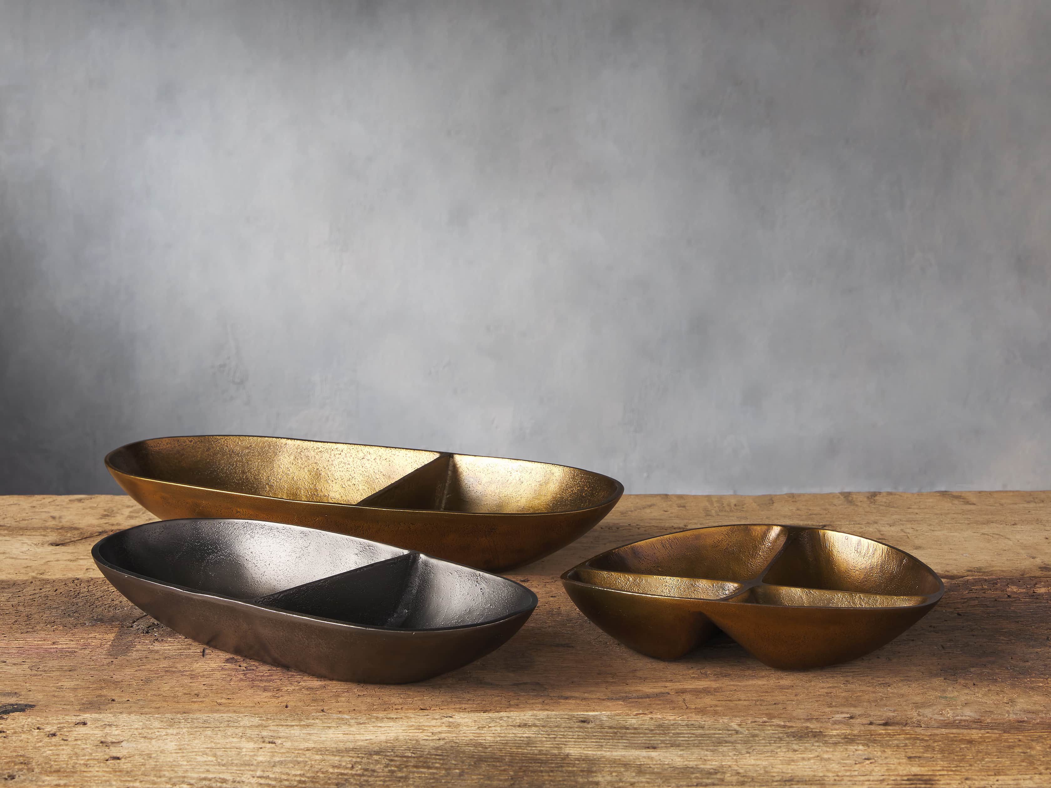 Ottavio 2 Bowl Server in Graphite, slide 3 of 4