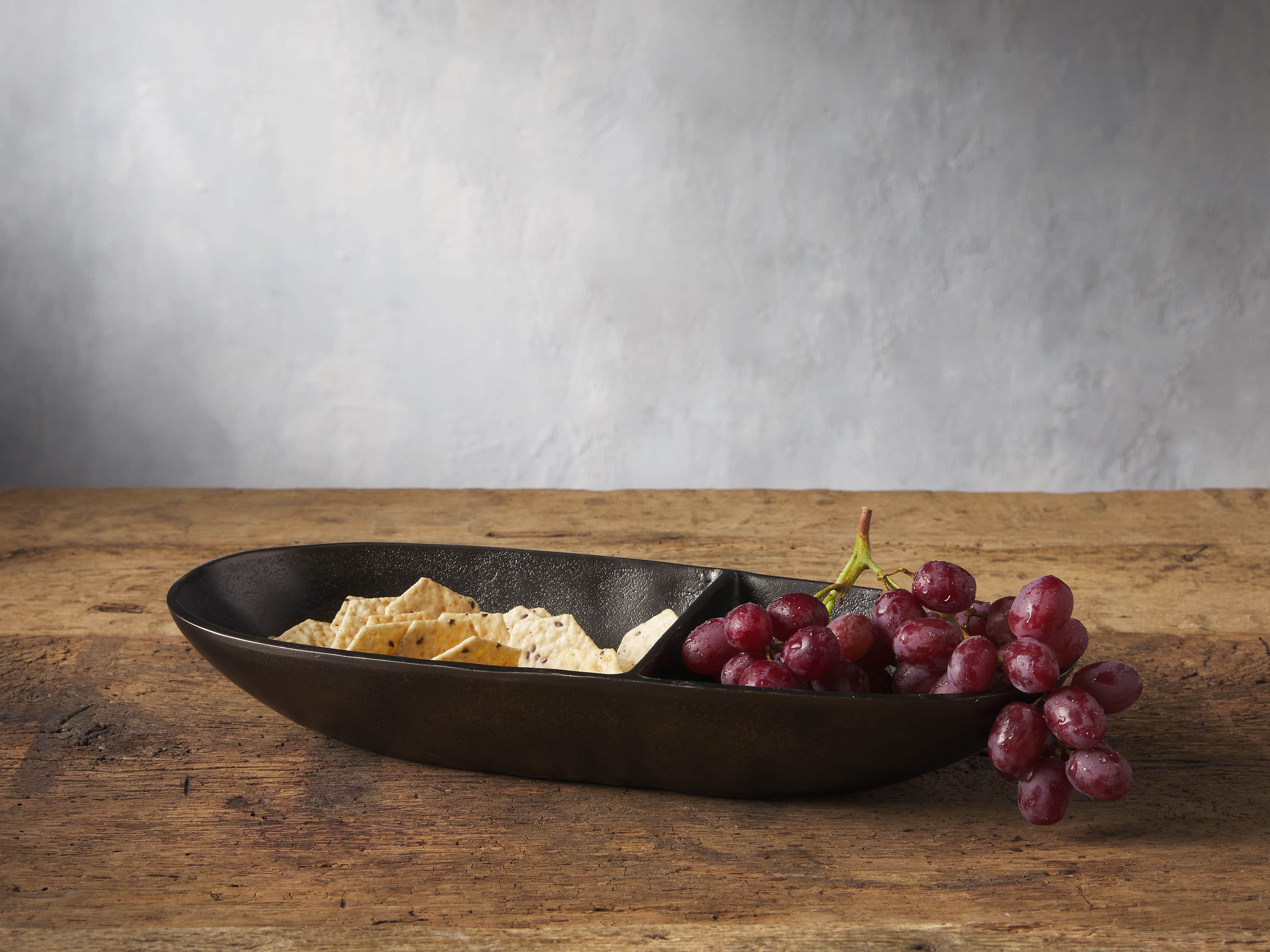 Ottavio 2 Bowl Server in Graphite, slide 2 of 4