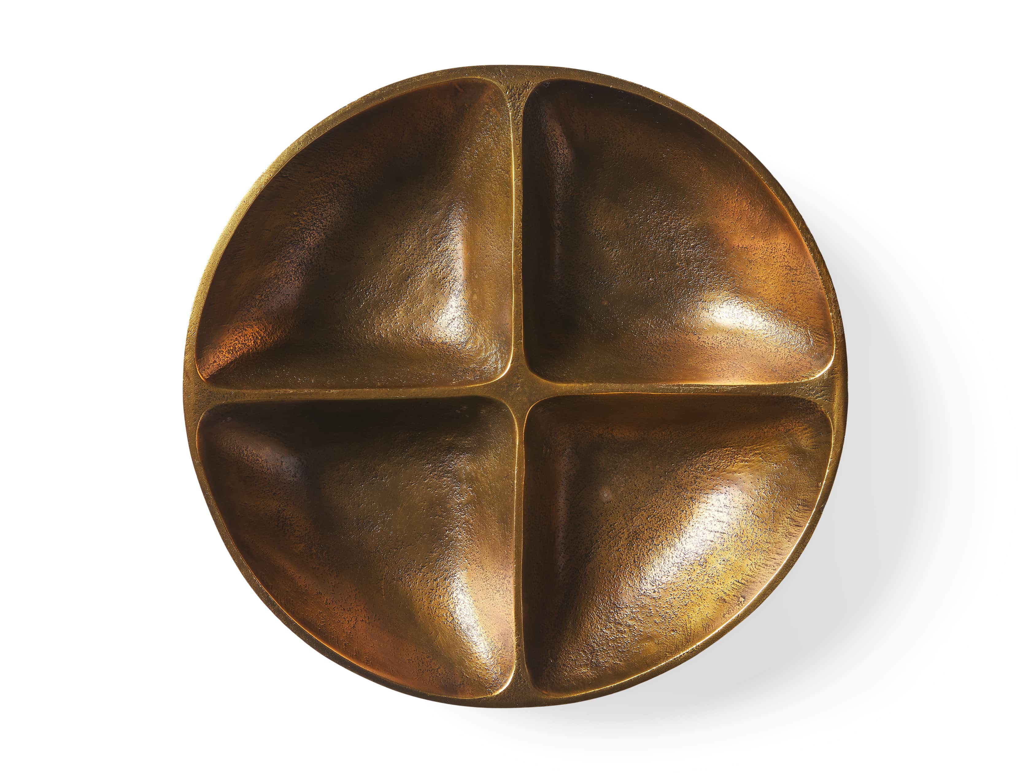 Ottavio Four Bowl Server in Antique Brass, slide 4 of 4