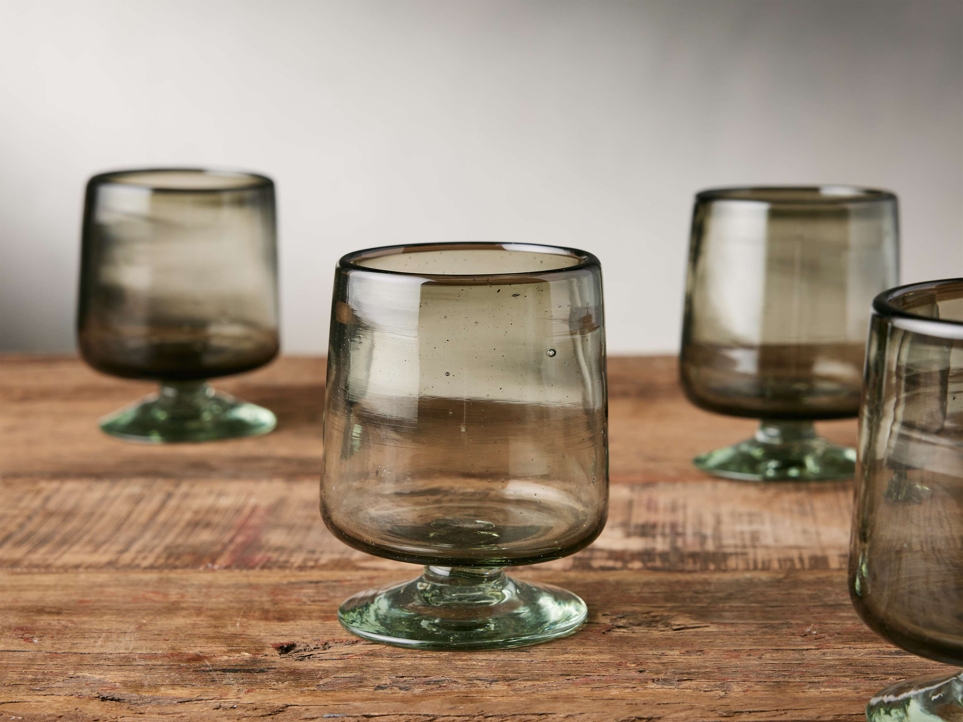 Anisa Champagne Glasses (Set of 4) in Gold | Arhaus