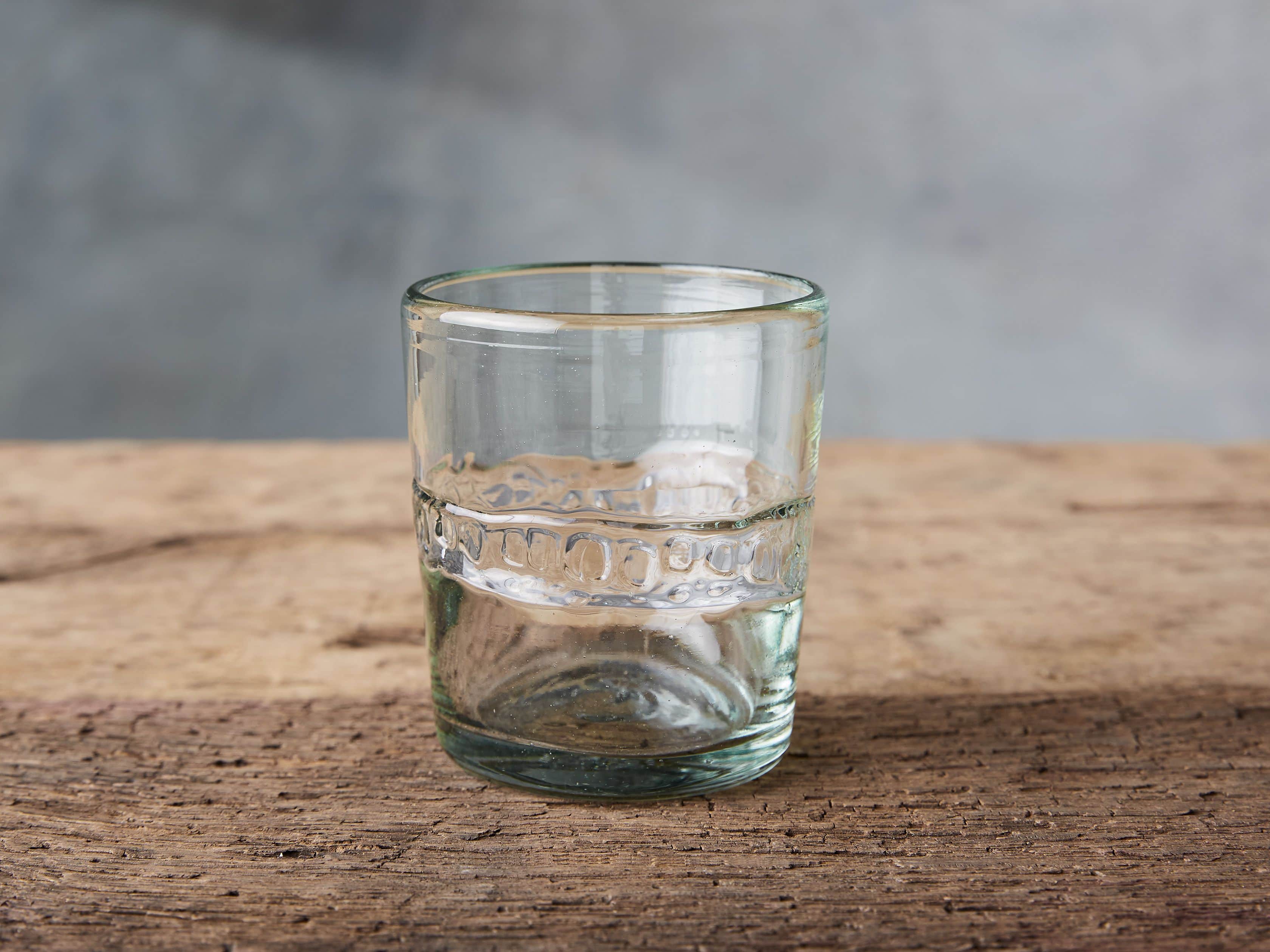 Seema Clear Highball Glasses (Set of 4) in White | Arhaus