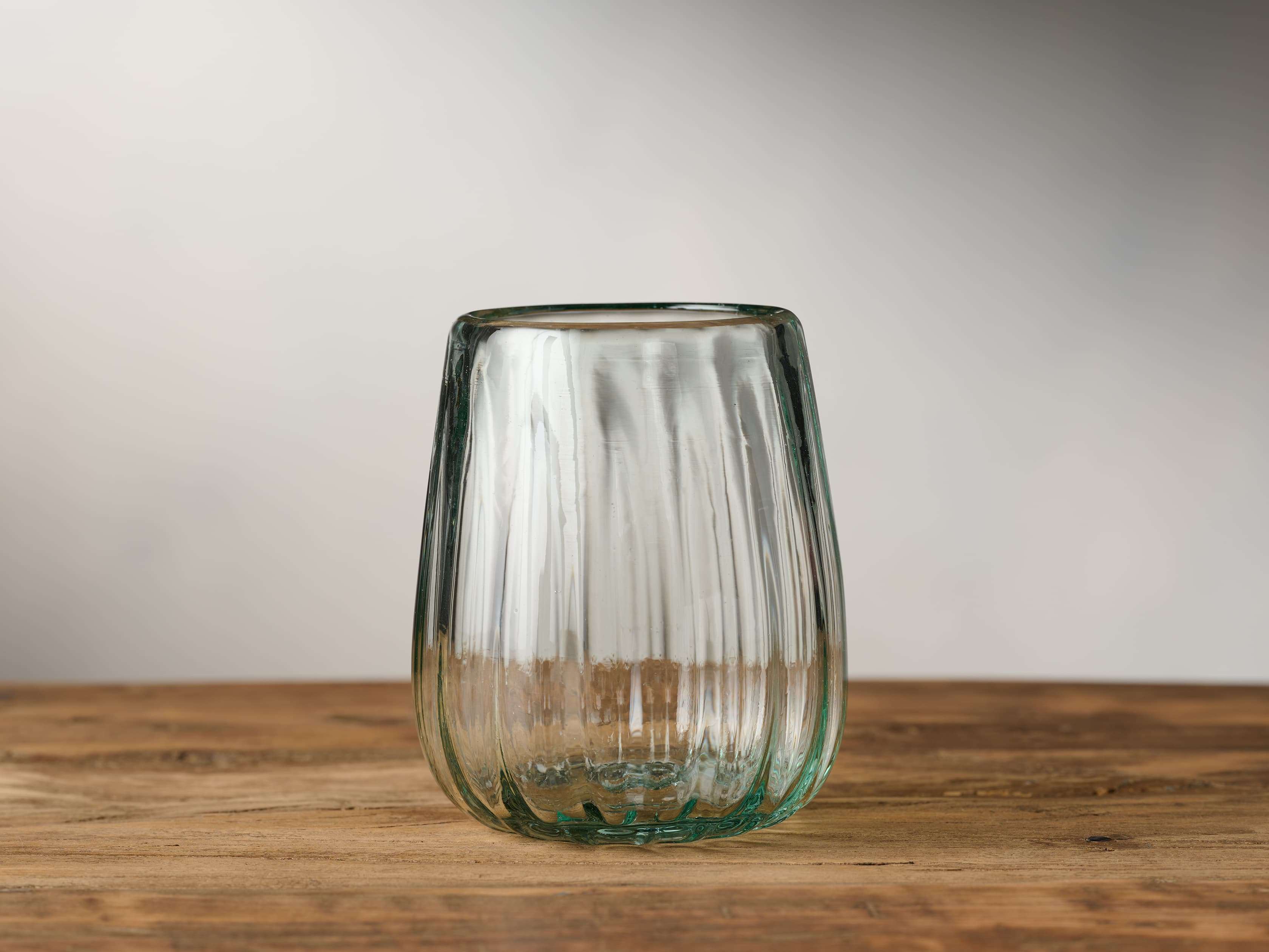 Twist Recycled Glass Drinking Glasses - Set of 4