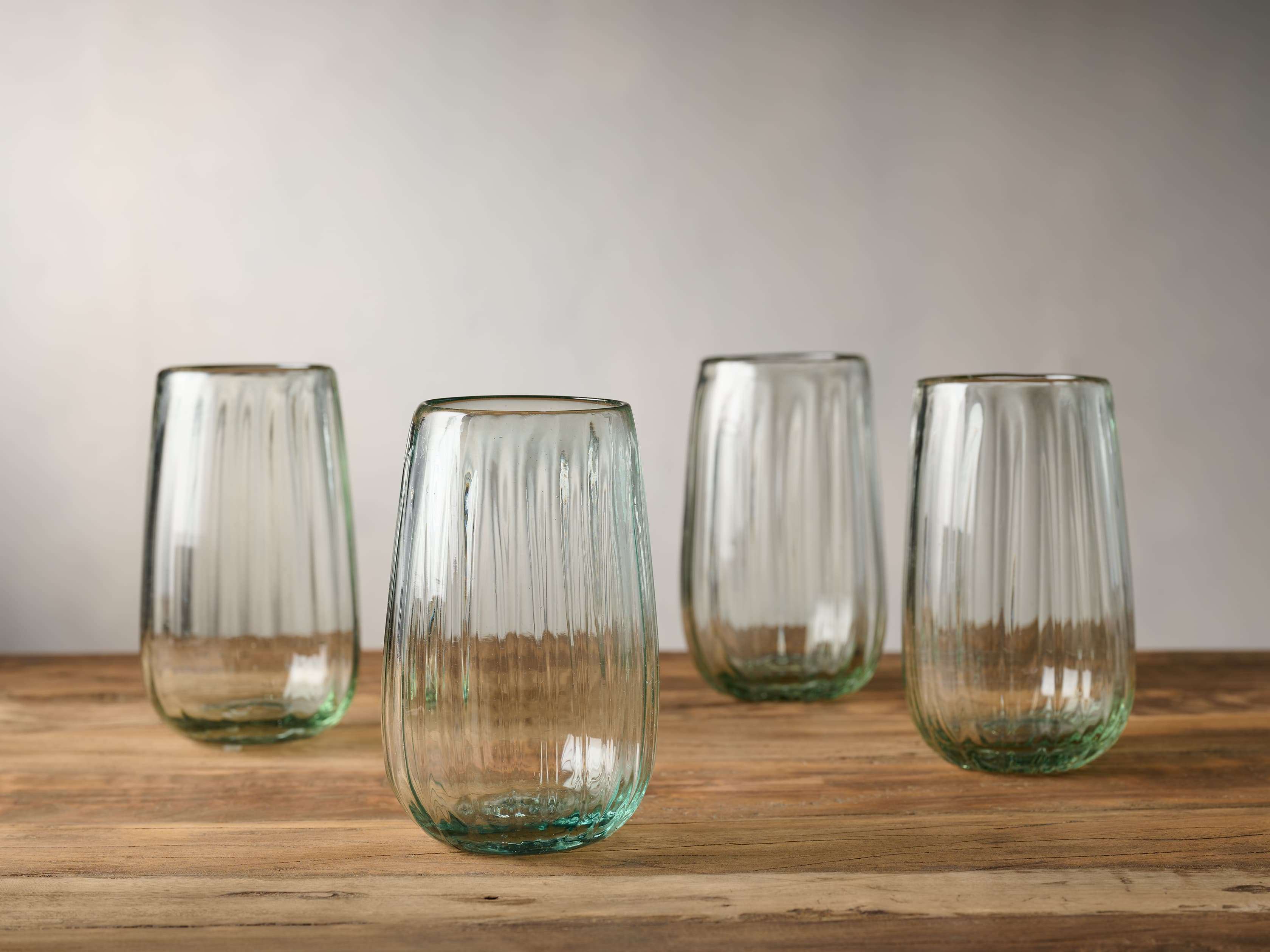Seema Clear Highball Glasses (Set of 4)