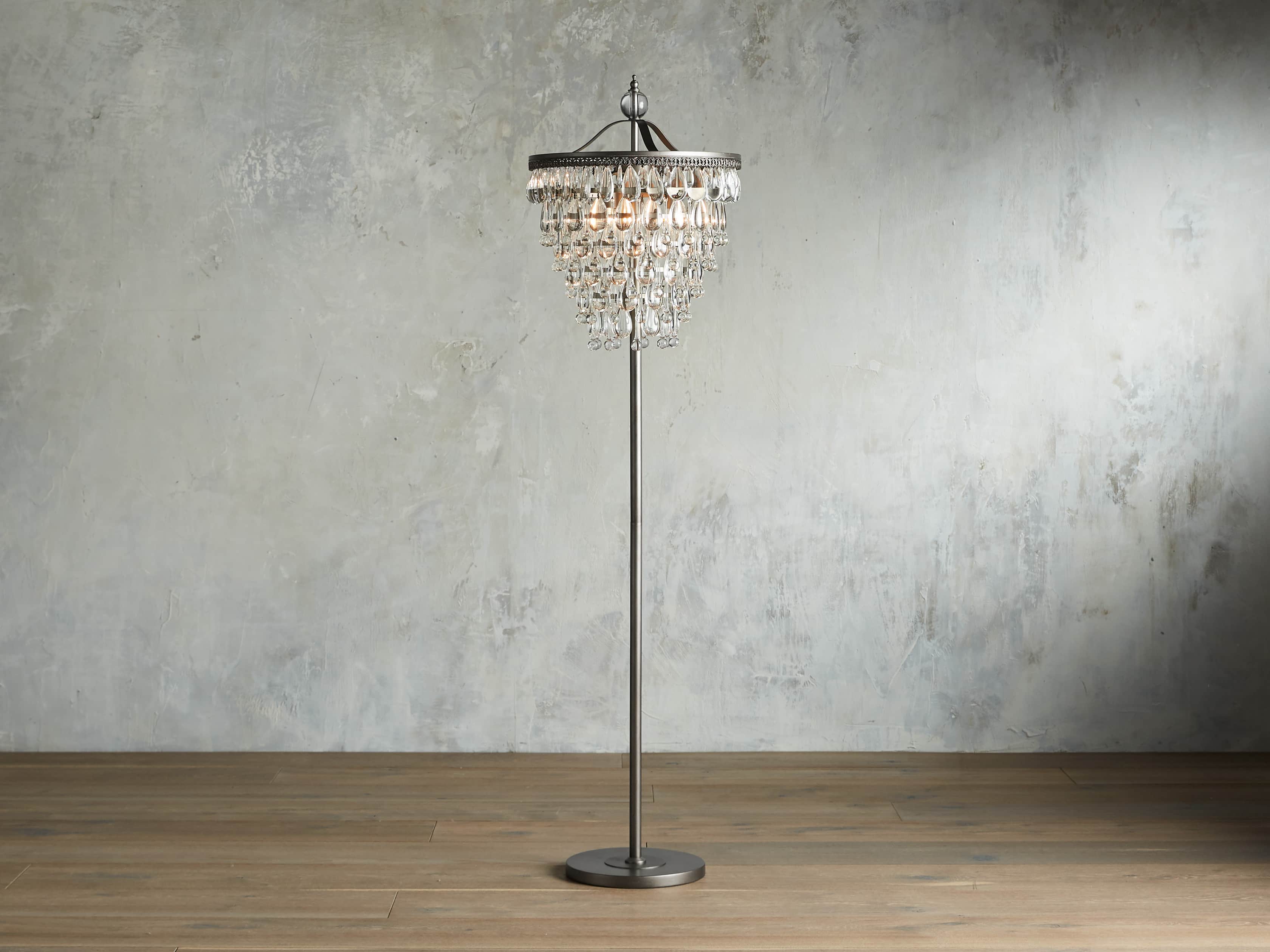Anabella Floor Lamp in Nickel