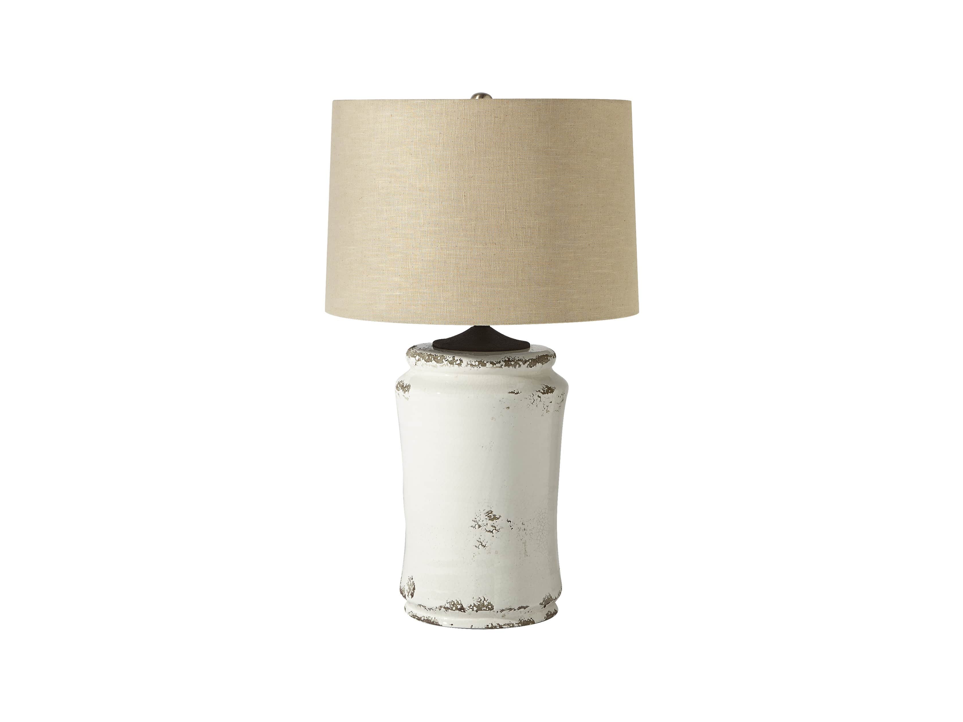 Ghent Terracotta Table Lamp in White