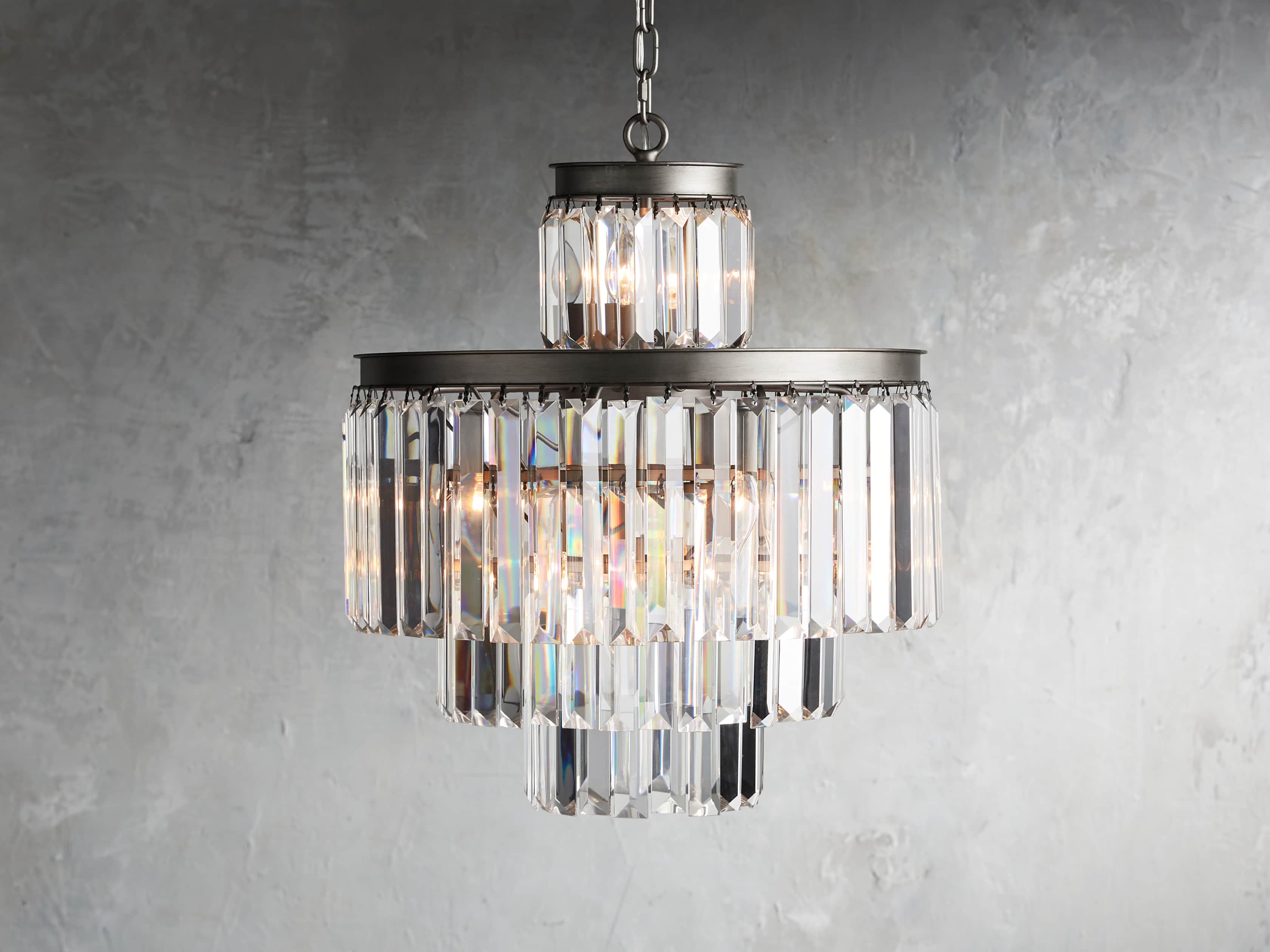 Leyland 11 Light Chandelier in Nickel
